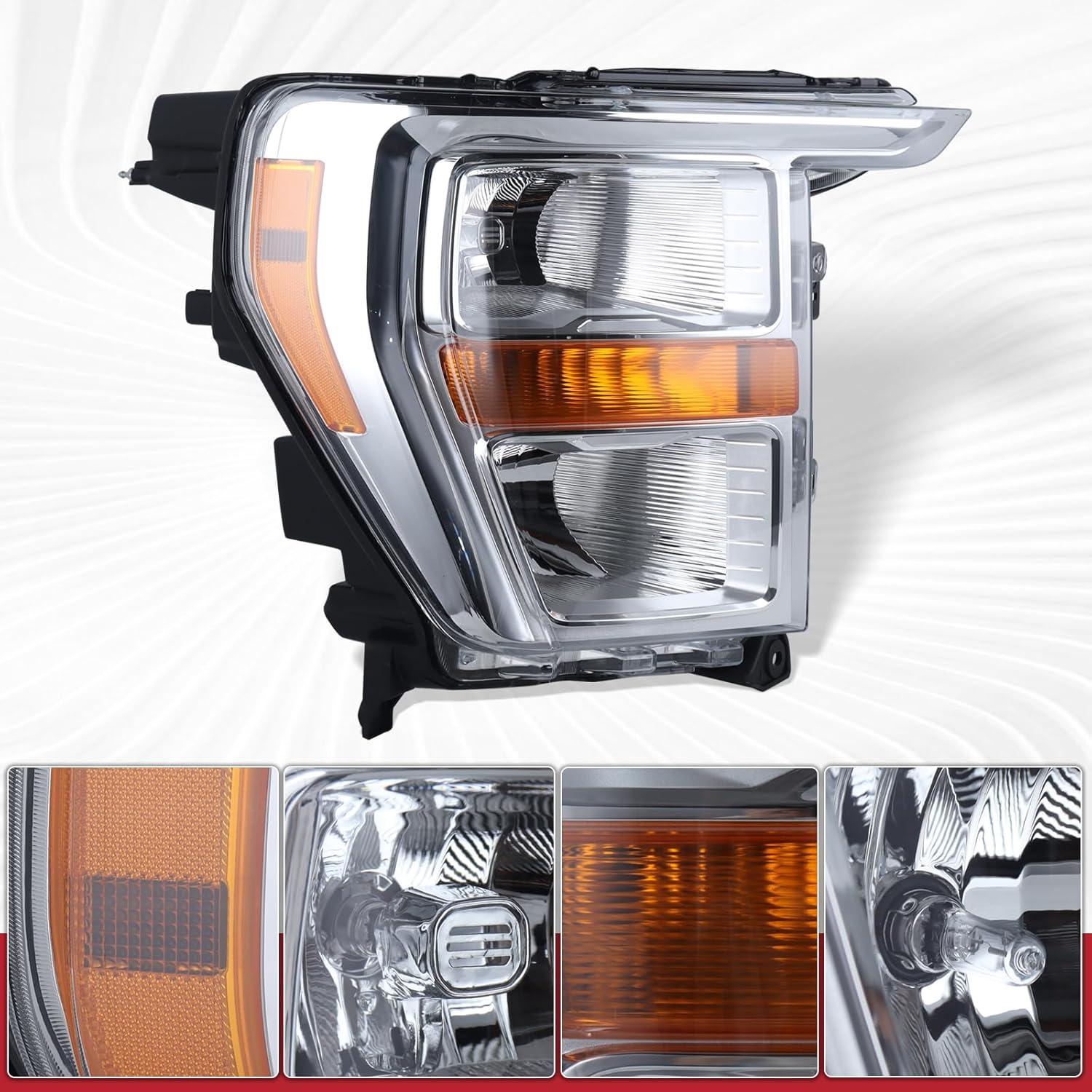 Faros halógenos Duolctrams OEM Ford F150 2021-2023 lado derecho