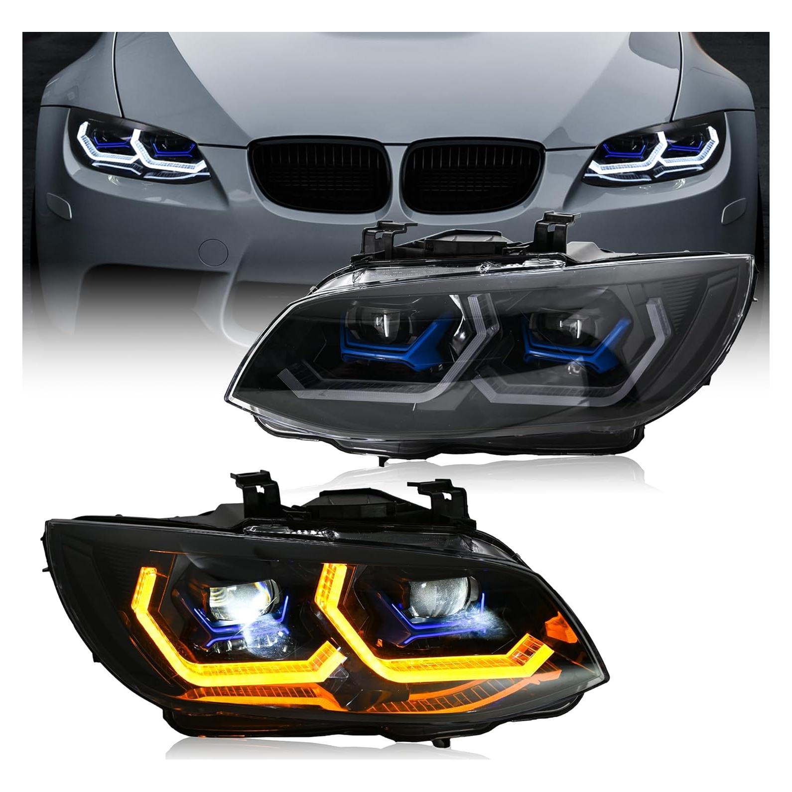 Faros Proyectores Letsdate Xenón E92 E93 2011-2013 LED Secuencial