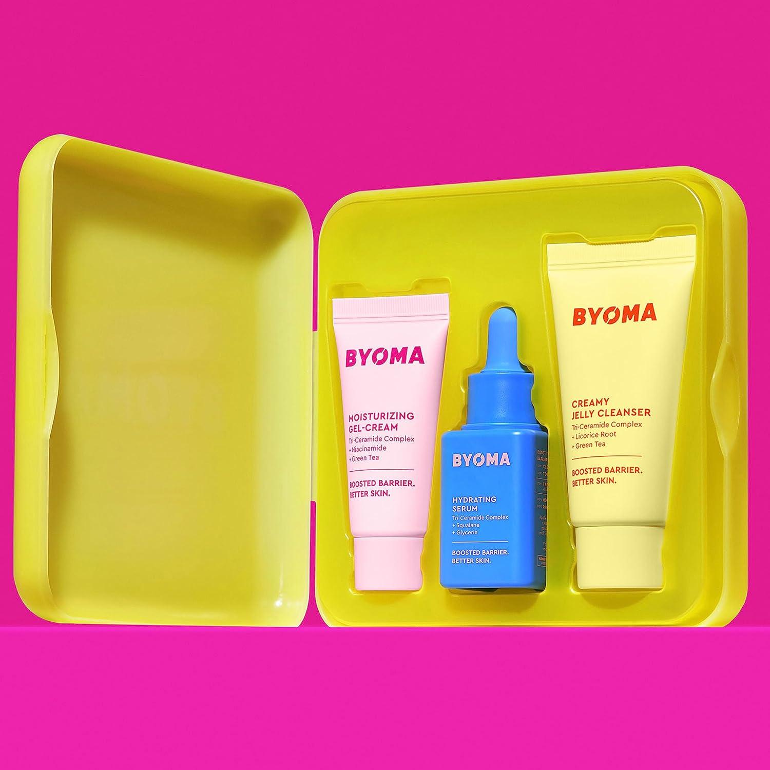 Kit Hidratante BYOMA - Limpiador, Suero y Crema Facial 30ml
