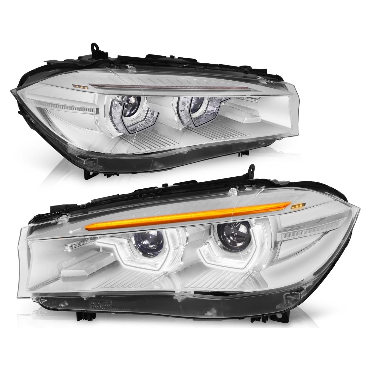 Faro HID Auto Dynasty para BMW X5 2014-2018, LED DRL U-Halo