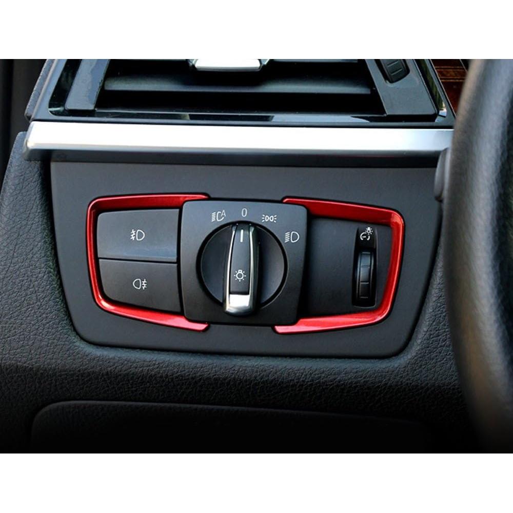 Decoración Interruptor Luz Rojo iJDMTOY para BMW 2 3 4 Series