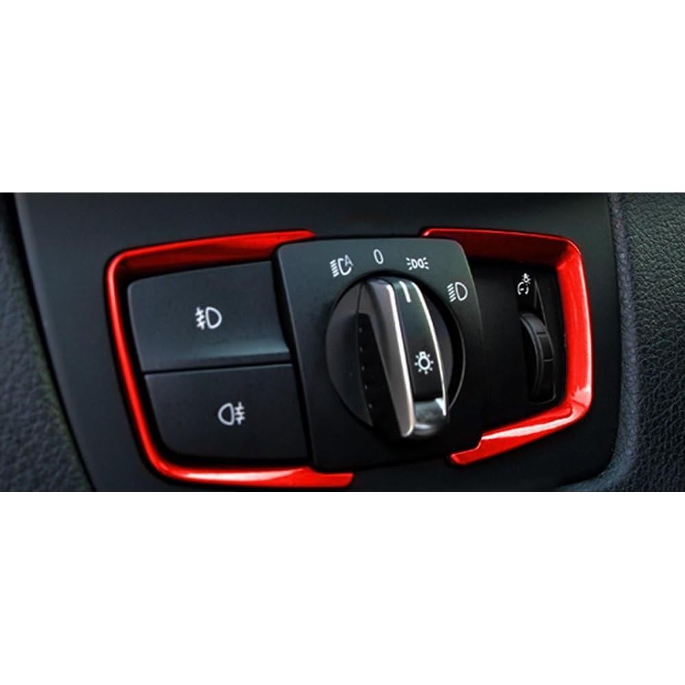 Decoración Interruptor Luz Rojo iJDMTOY para BMW 2 3 4 Series