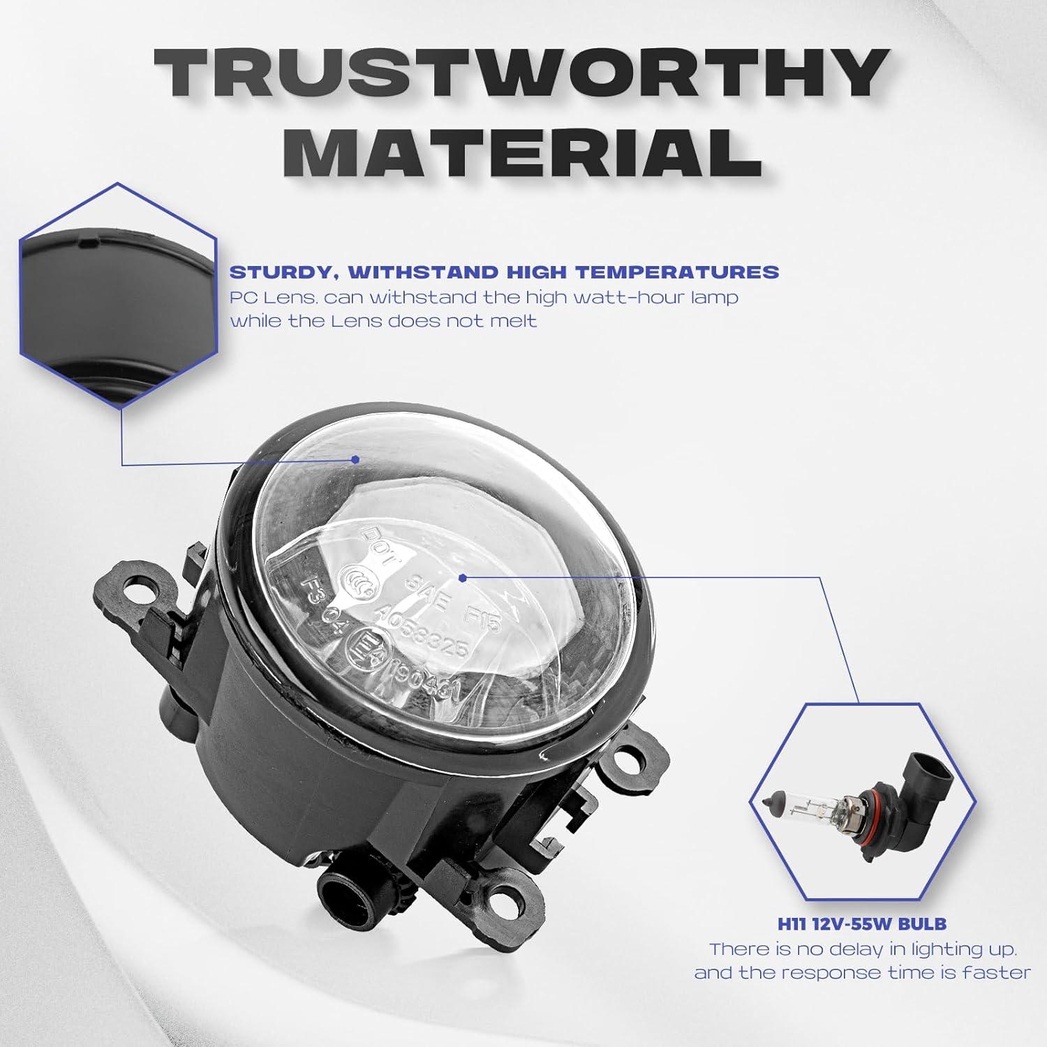 Luz de Niebla Universal RP Poder Notable H11 55W Lente Clara