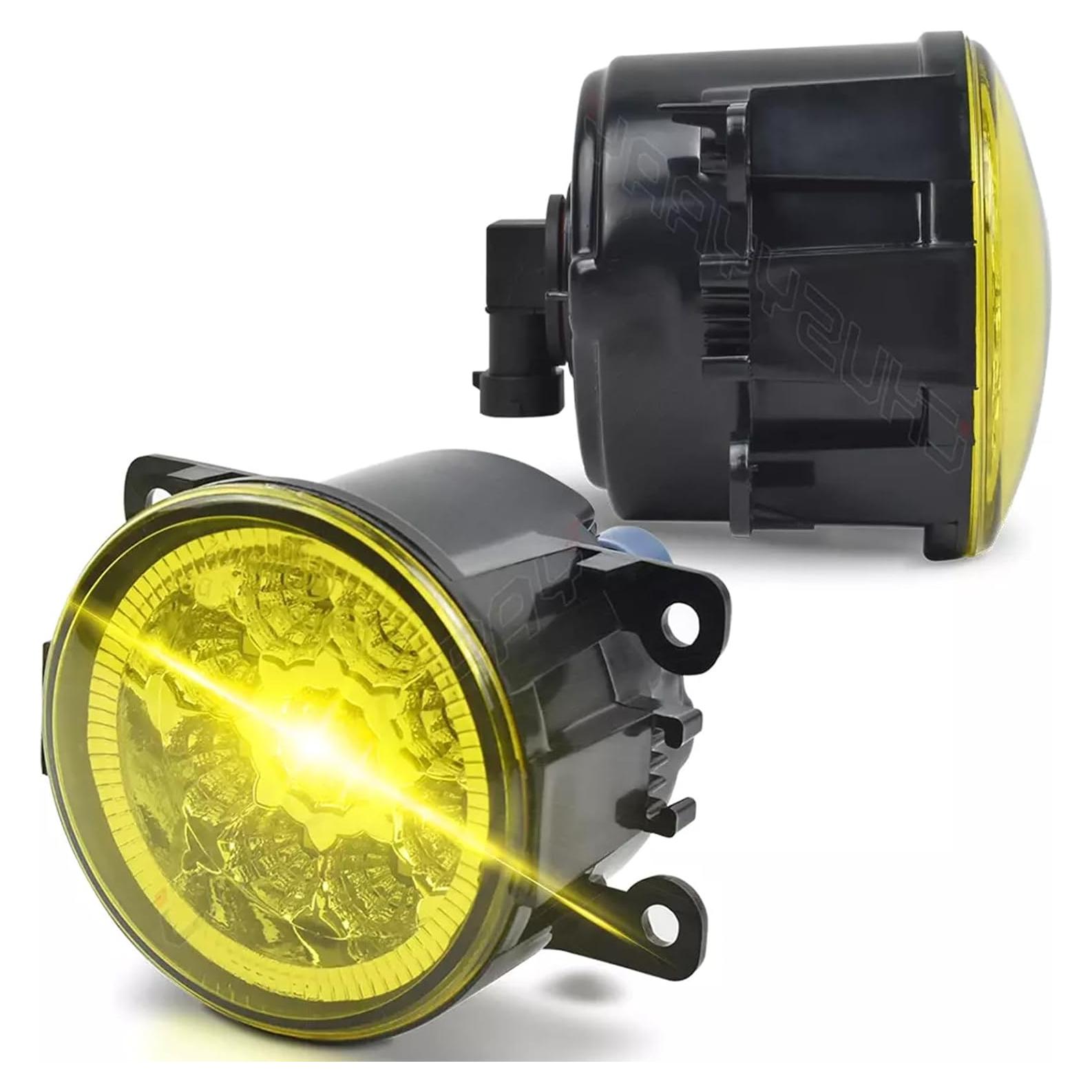 Luces Antiniebla LED Amarillas CHUSYYRAY para Mitsubishi Lancer 2015-2017