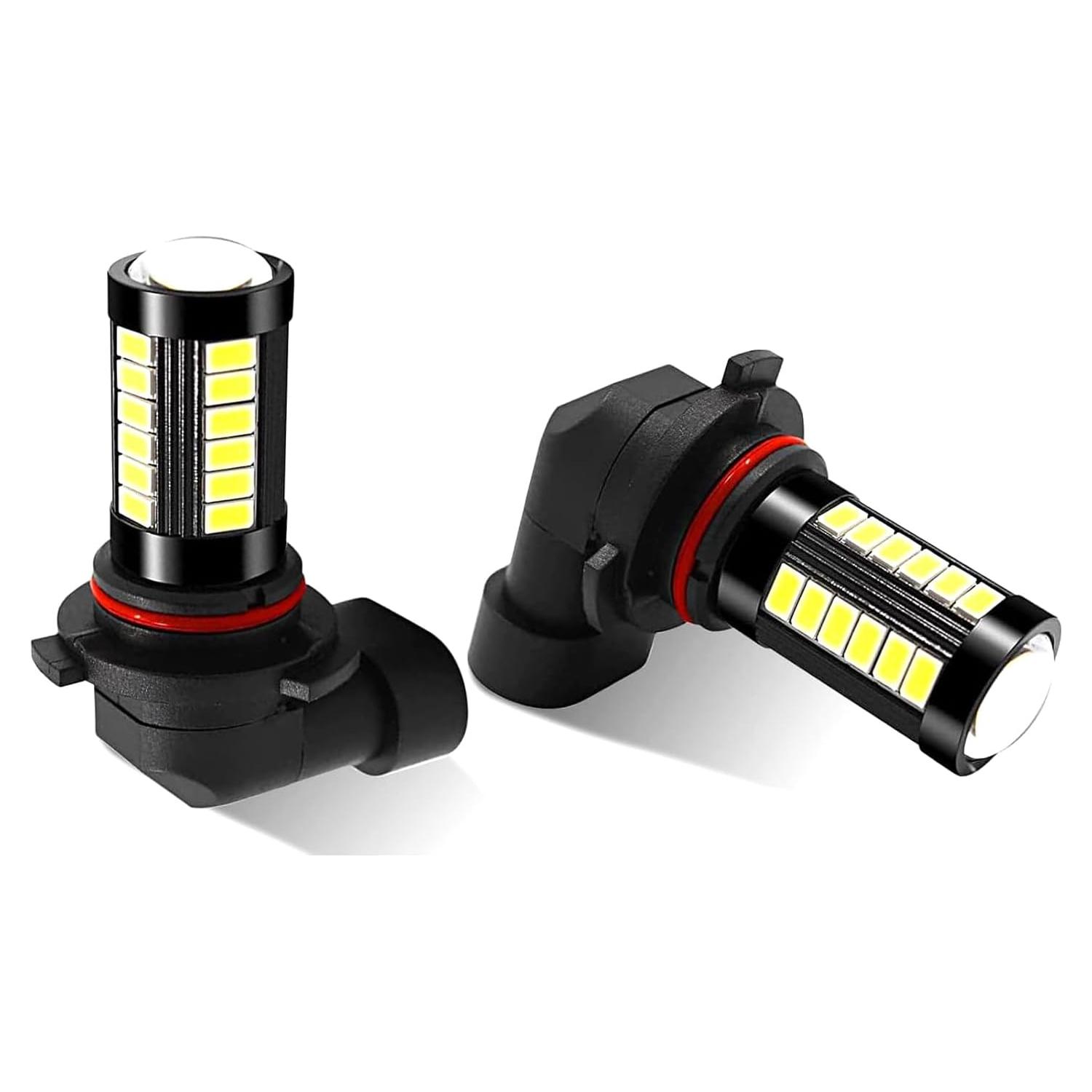 Bombillas Antiniebla LED 9006 FEDOEY 2 PCS 1500 Lúmenes Blanco