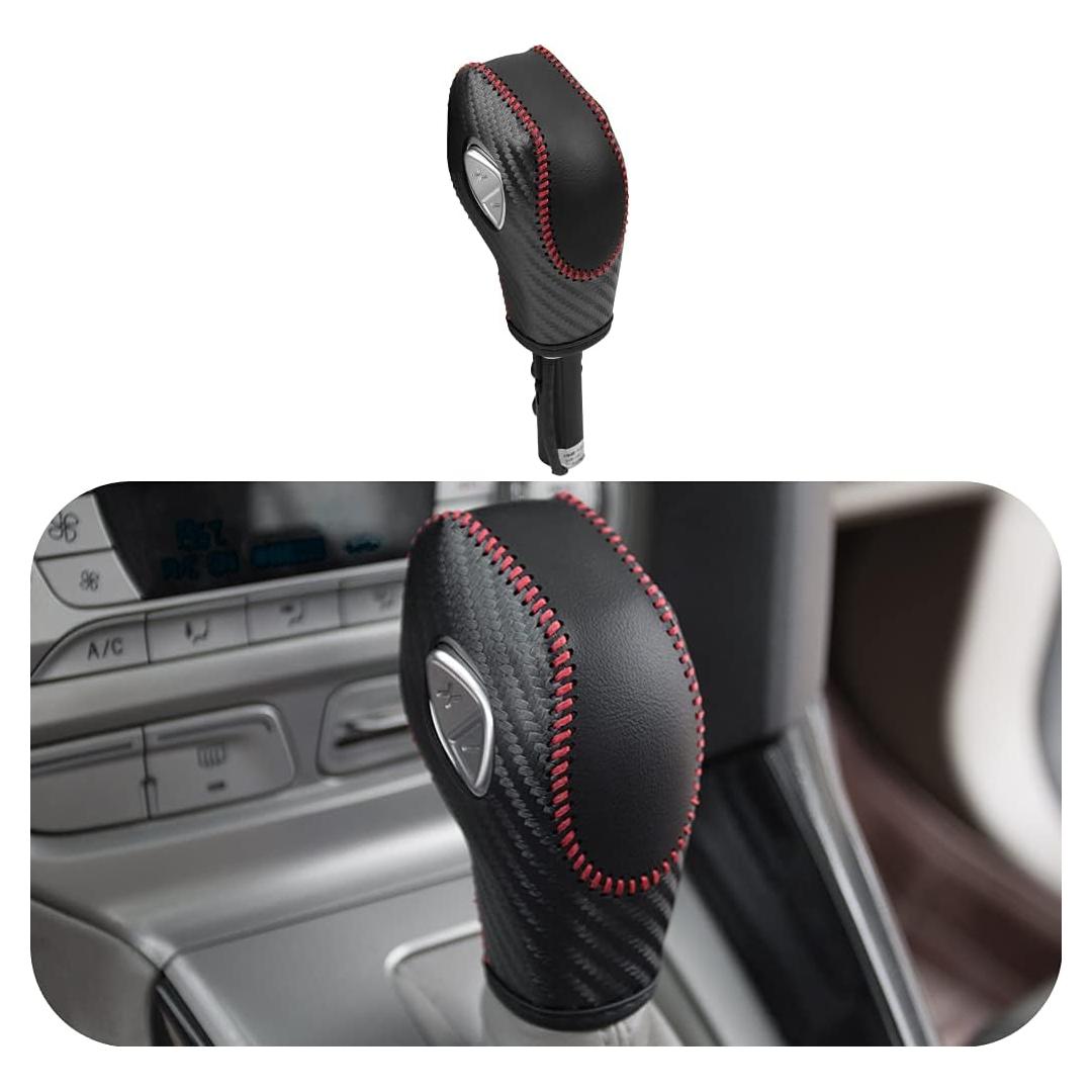 Cubierta de palanca de cambios de cuero LDYFC para Ford