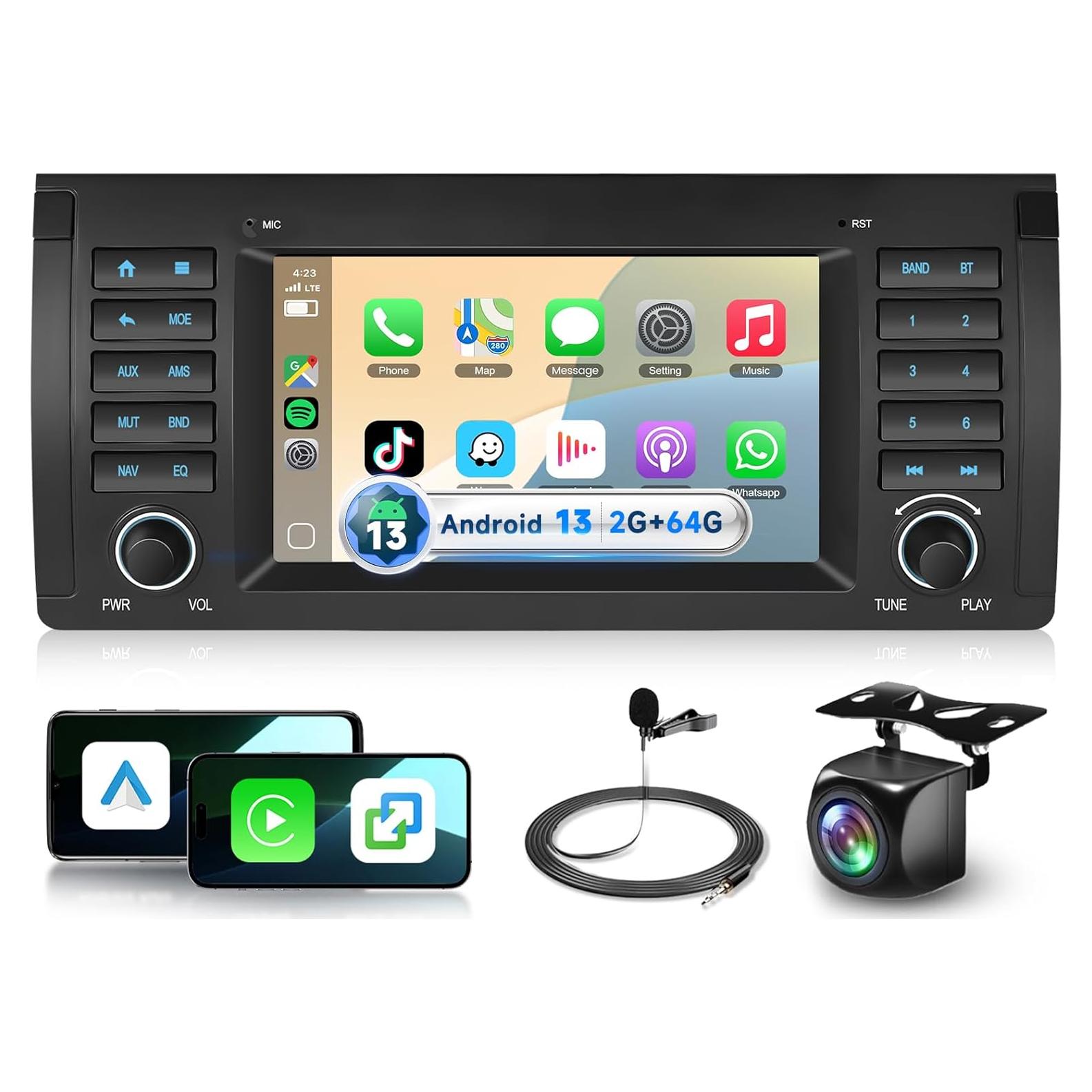 Estéreo Android 7" MAHVEC para BMW Serie 5 E39/E53 2G+64G