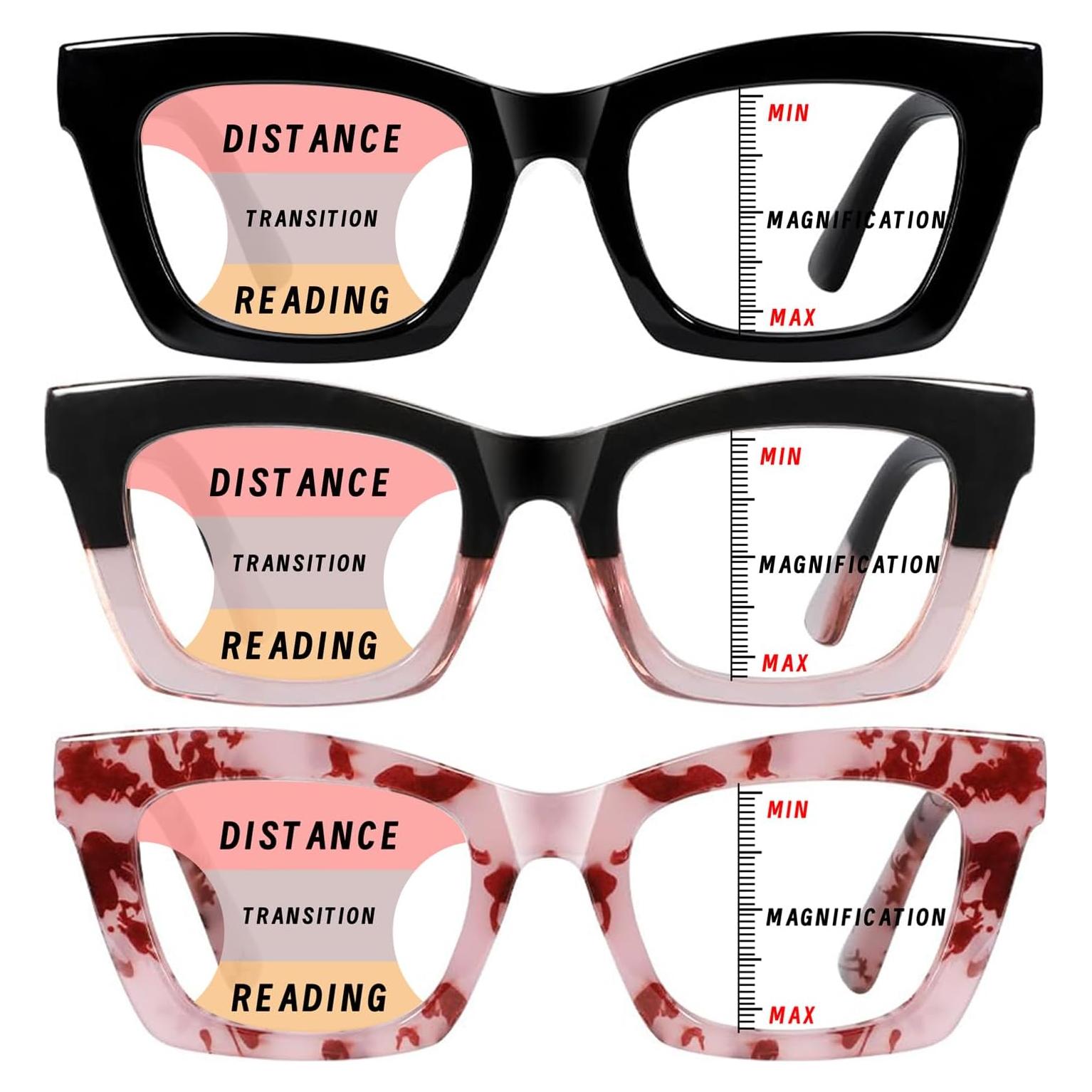 Gafas de Lectura Progresivas Hubeye 3 Pack +3.5 Dioptrías