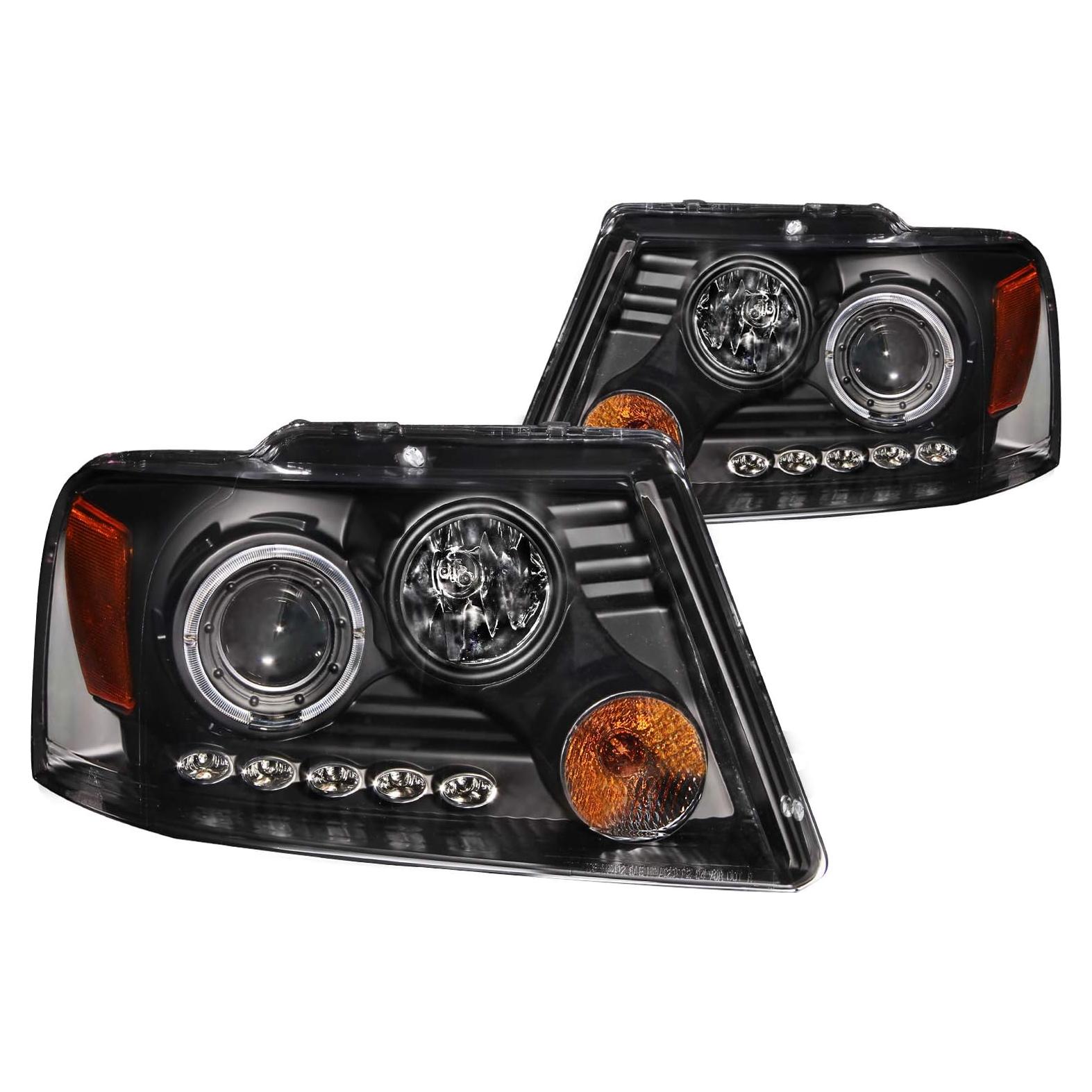 Faro Proyector AnzoUSA 111204 Negro/Transparente/Ámbar