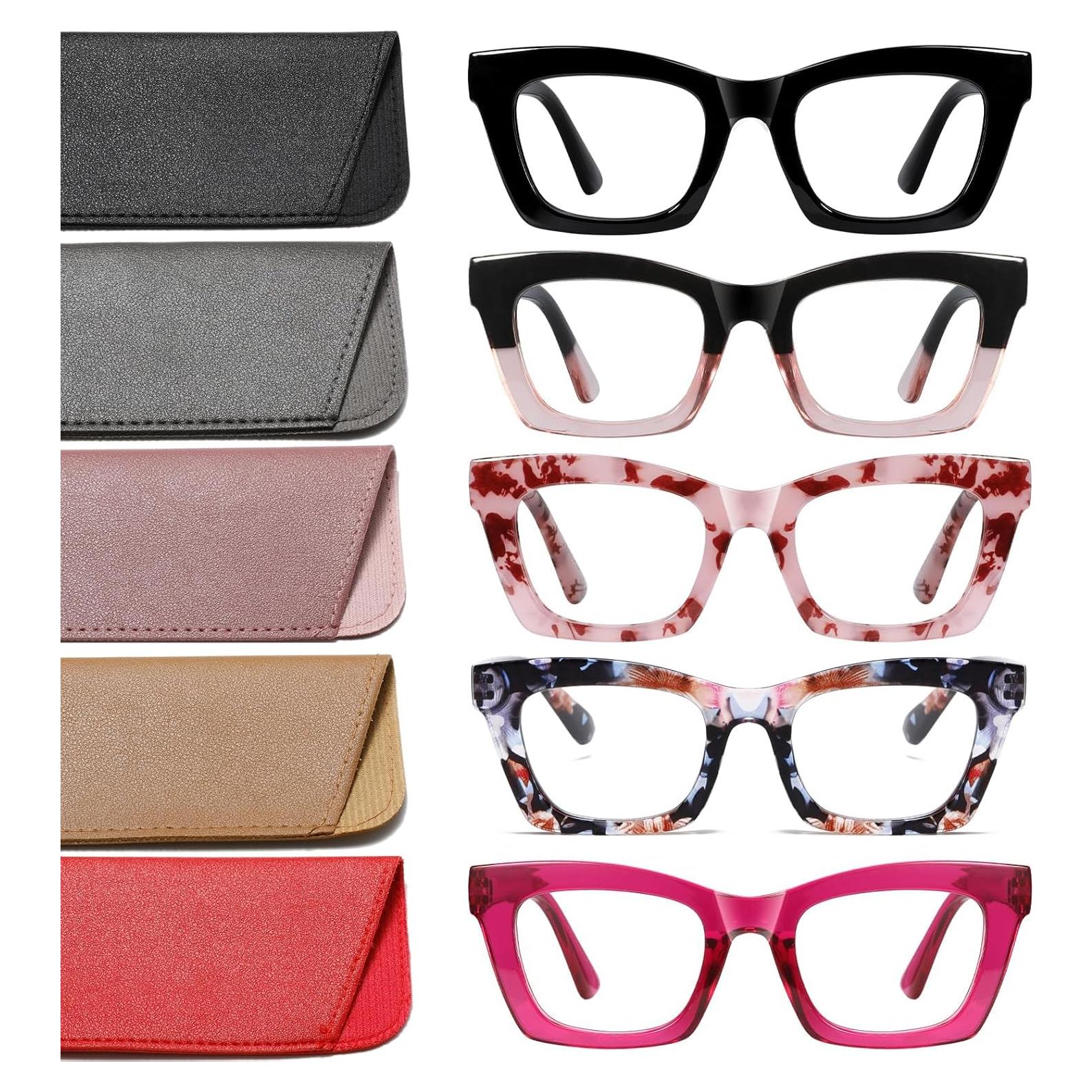 Gafas de Lectura Hubeye Estilo Oprah +1.0 con Bloqueo Luz Azul