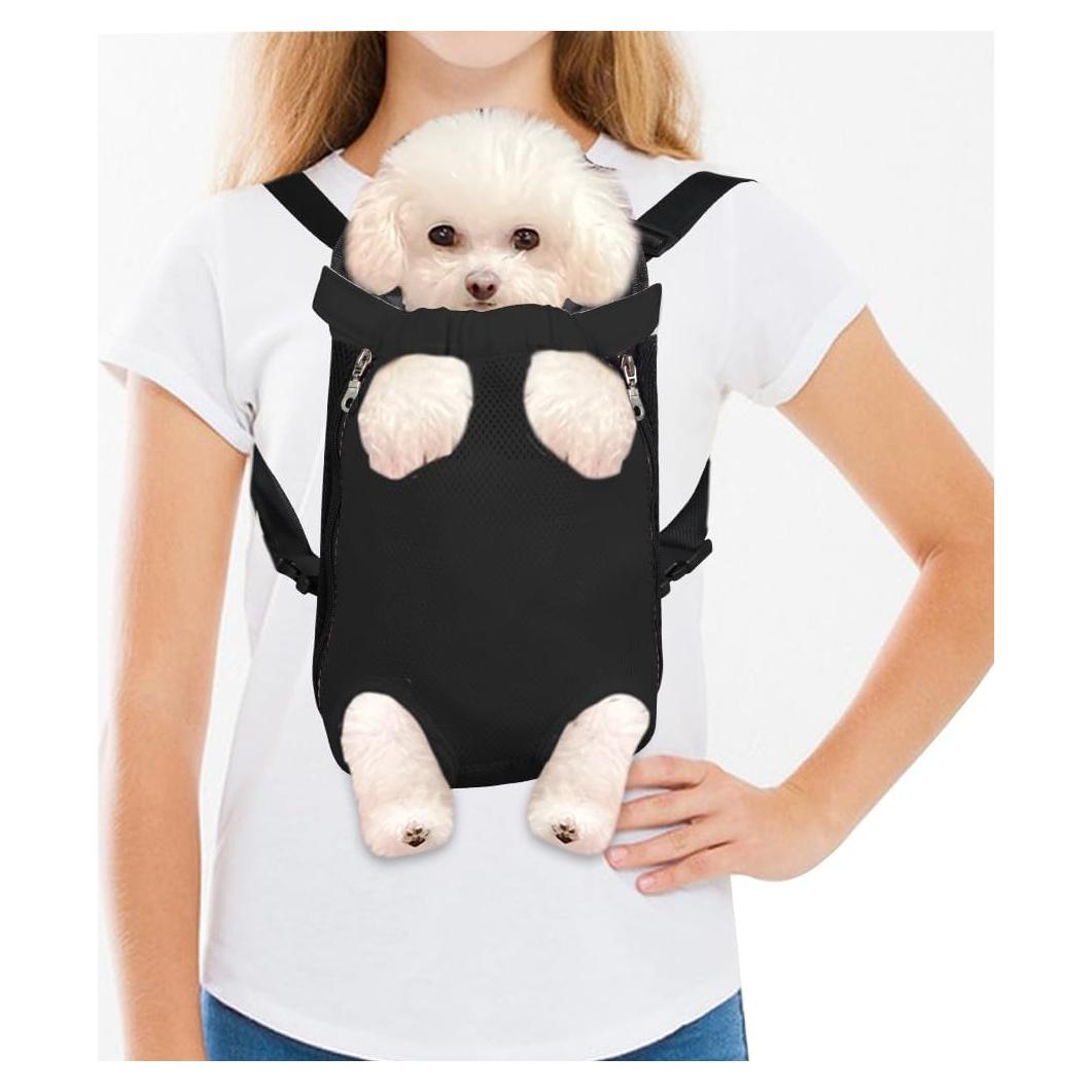 Mochila Transportadora para Perros FEimaX Pequeña Negra