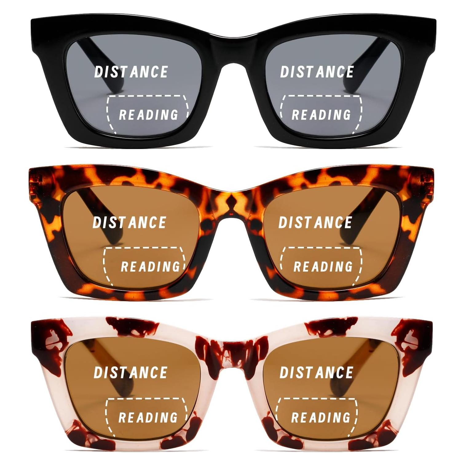 Gafas de sol bifocales Hubeye 3 paquetes UV400 +1.5 dioptrías