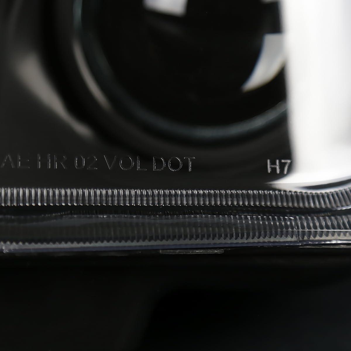 Faros Proyector Negro Spec-D Tuning para Chevy Corvette C5 1997-2004