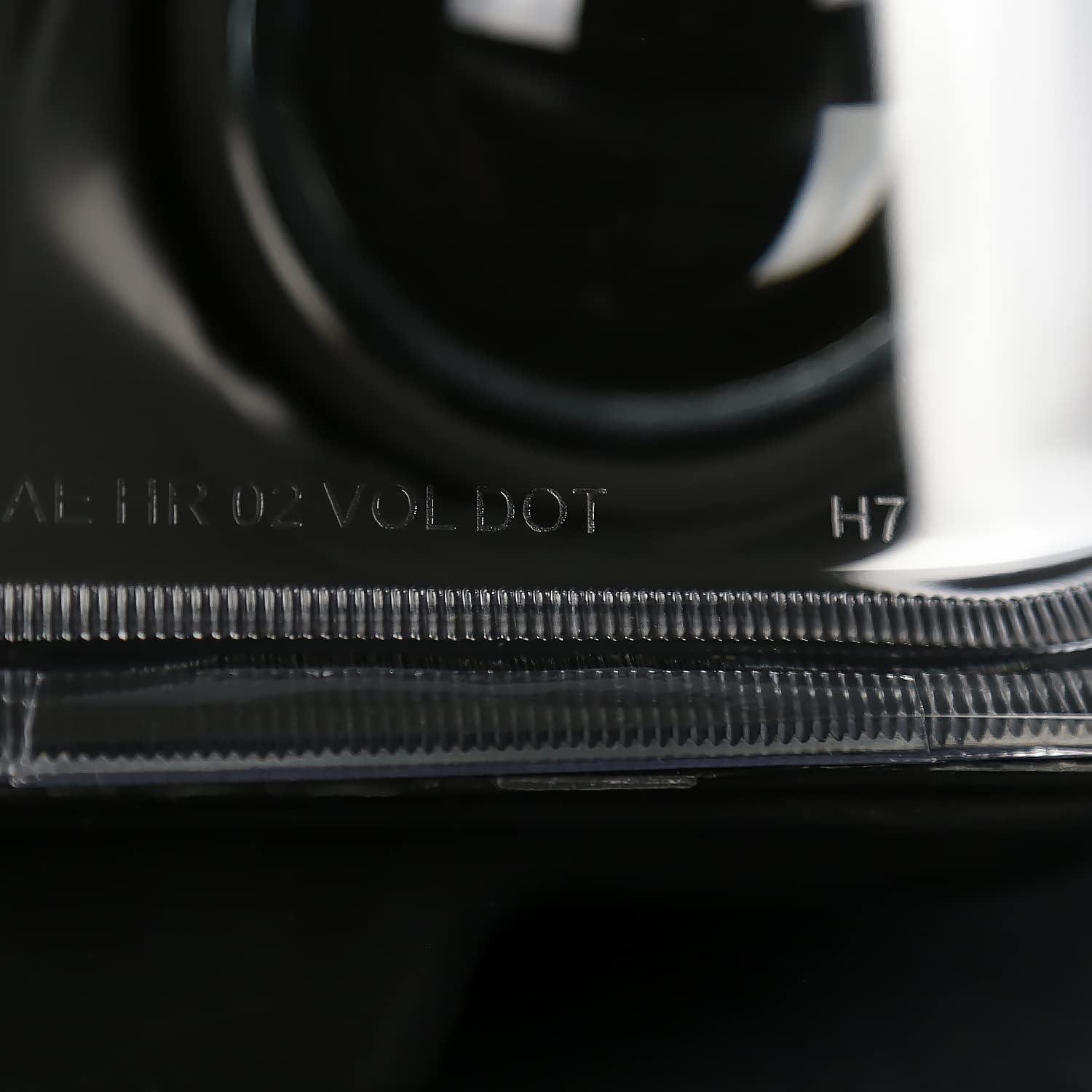 Faros Proyector Negro Spec-D Tuning para Chevy Corvette C5 1997-2004