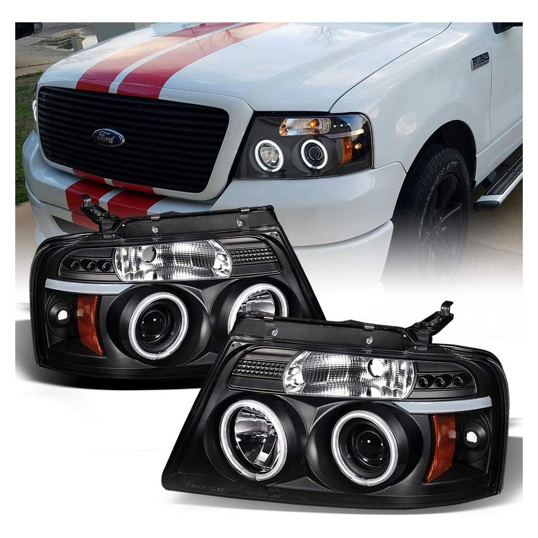 Faros Proyector ACANII para Ford F150 2004-2008 con LED Halo