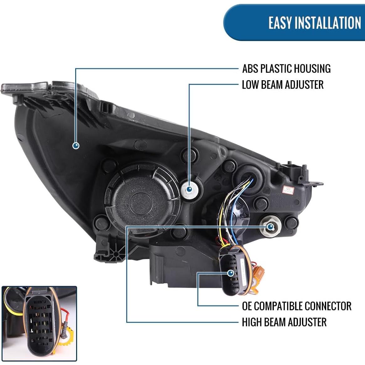 Faros Proyectores LED Ronnin para Ford Focus 2015-2018