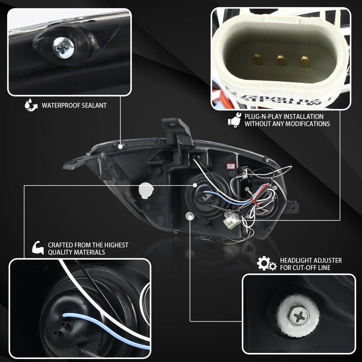 Faros Proyector LED Autozensation para Mitsubishi Eclipse 2006-2012