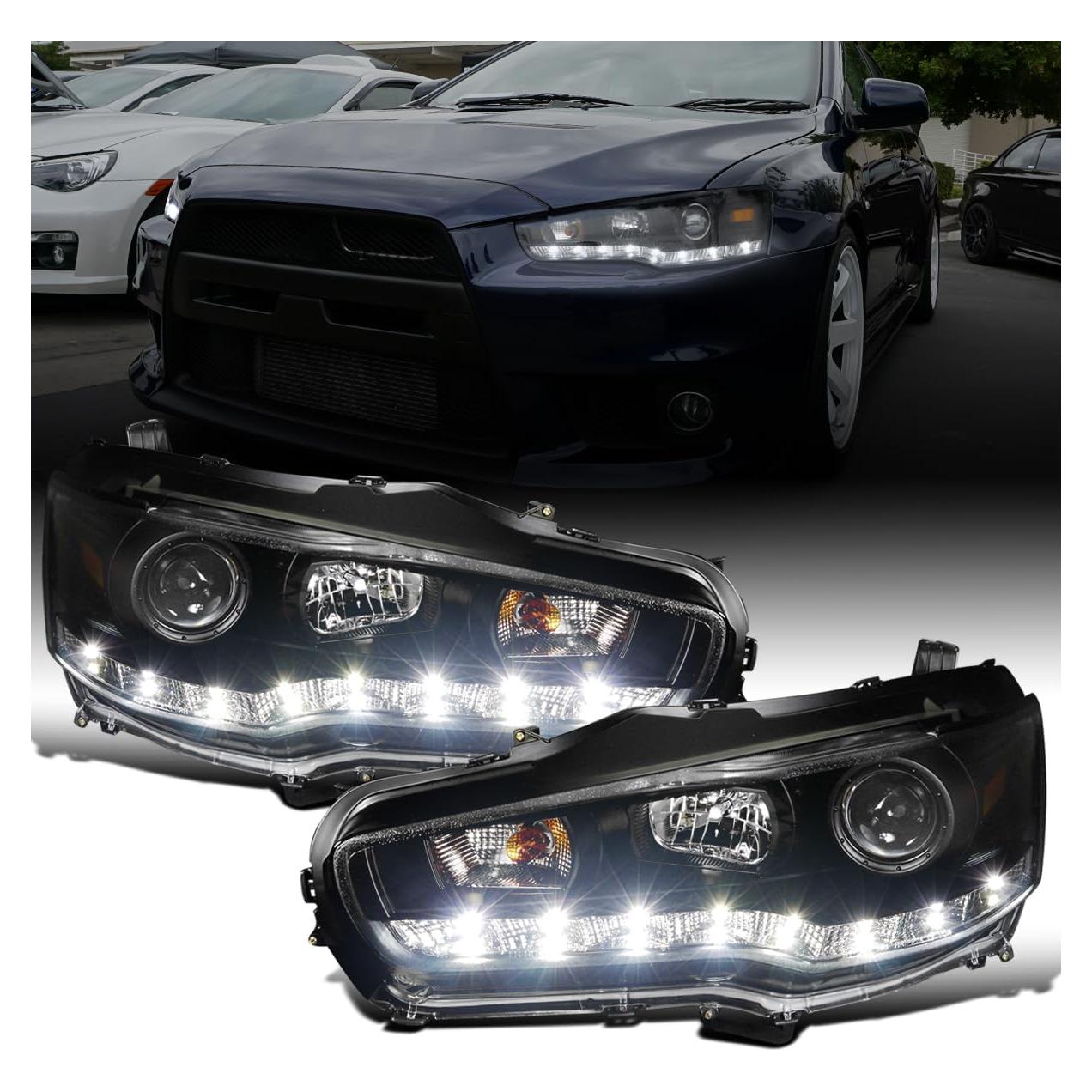 Faros LED Ronnin para Mitsubishi Lancer Evo X 2008-2017