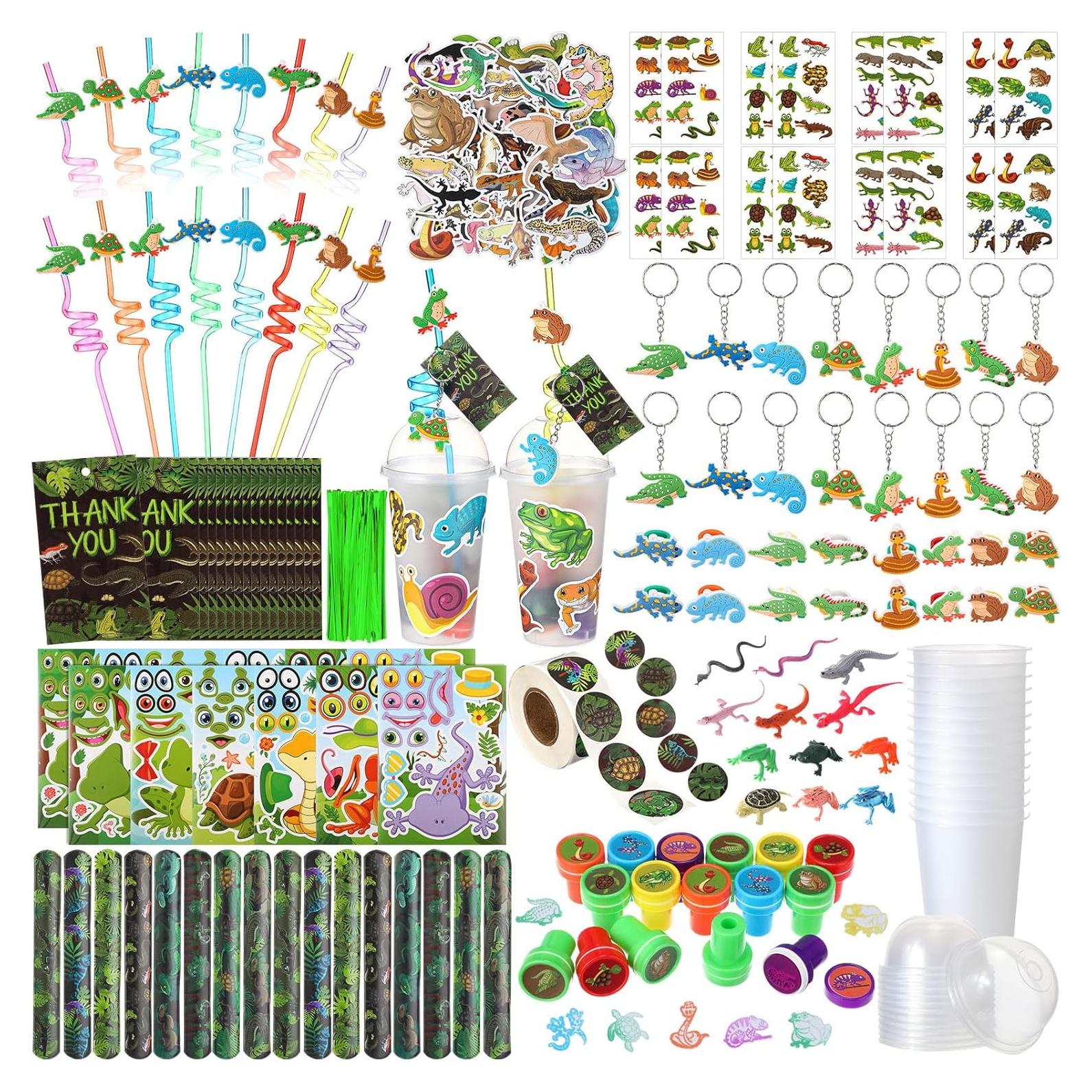 Conjunto de Fiesta Reptiles Poen 212 Piezas Diversión