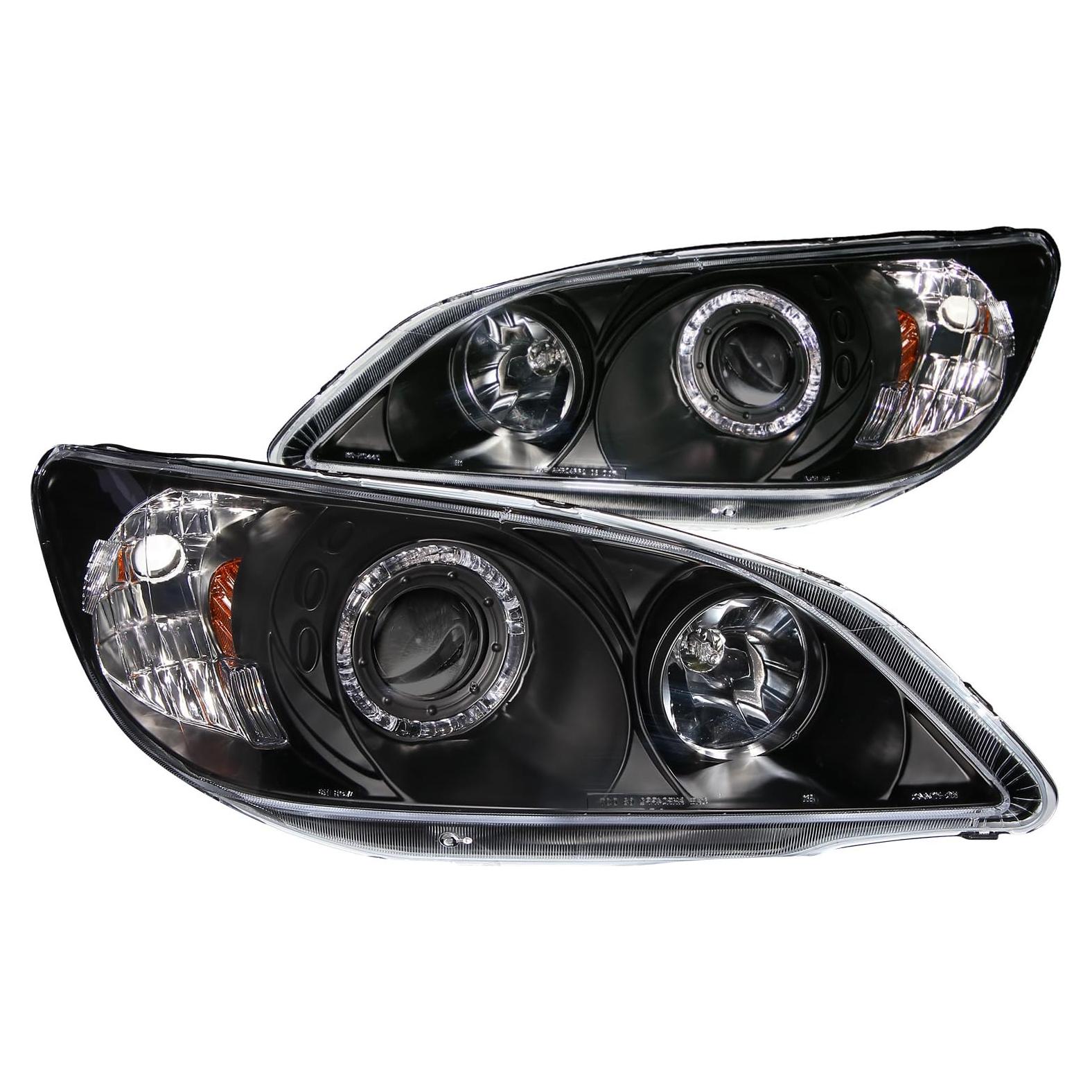 Conjunto de Faros Proyector Anzo USA 121059 Honda Civic Negro