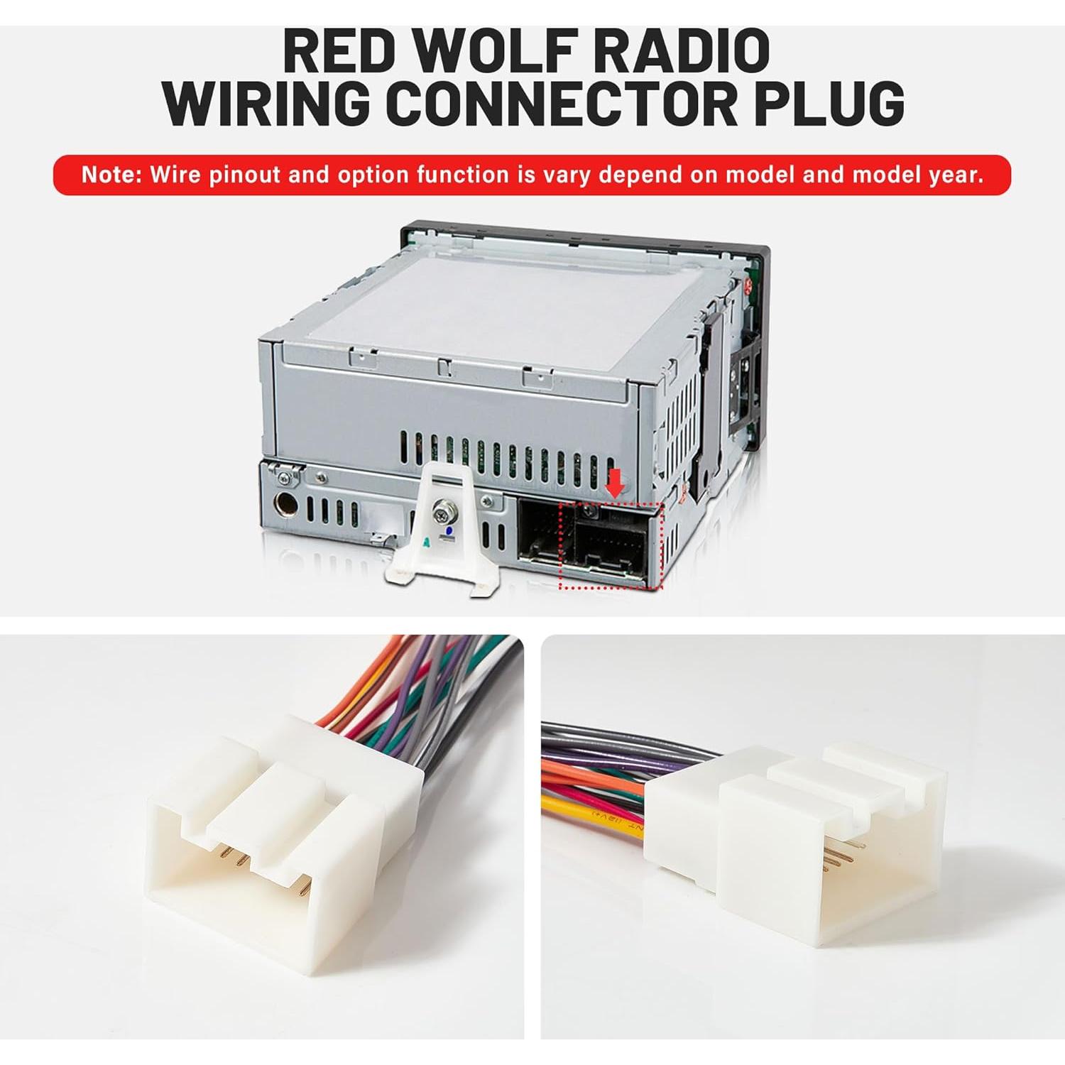 Arnés de Cableado Estéreo RED WOLF para Ford y Lincoln 1998-2005