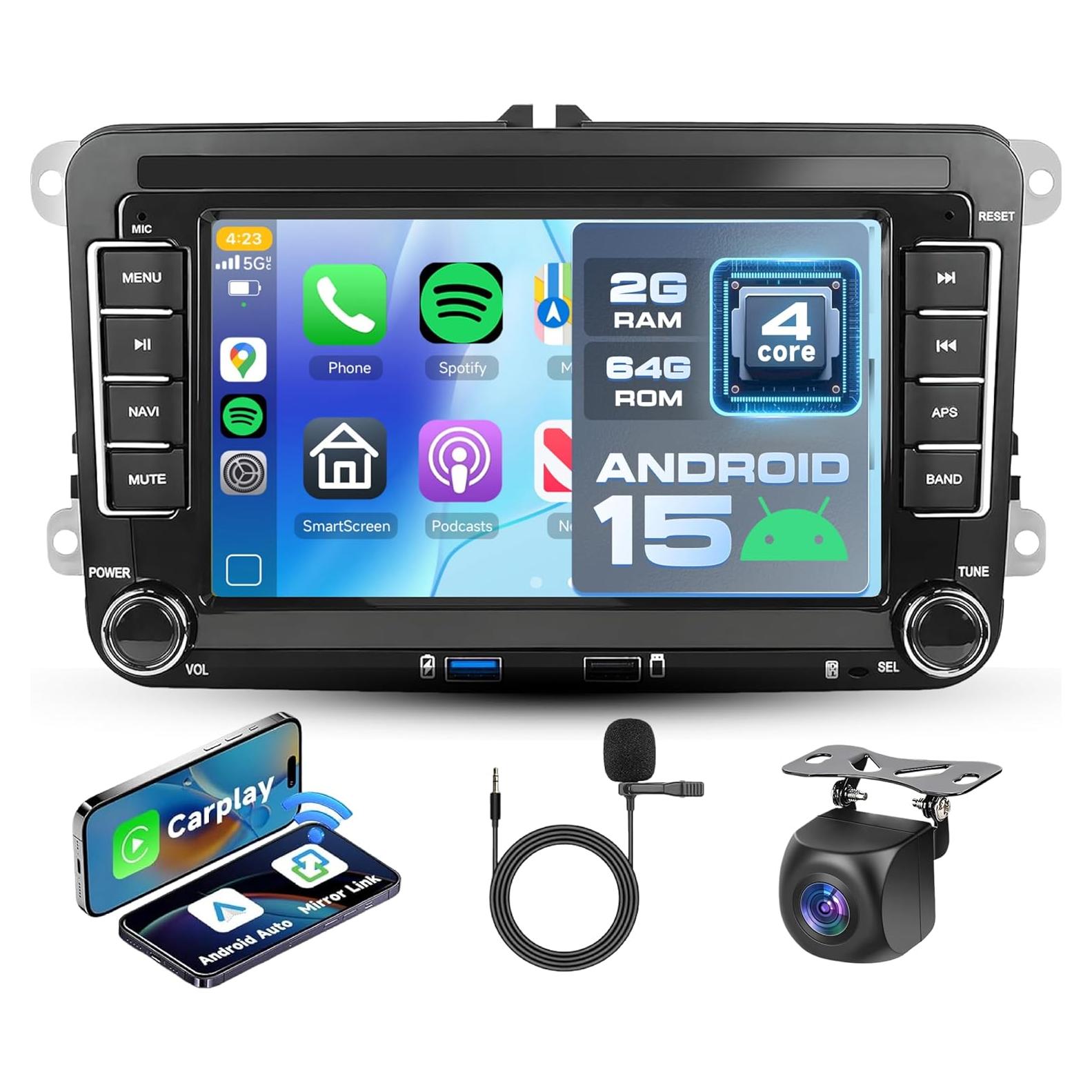 Estéreo de Coche Hodozzy Android 7" para VW Jetta Passat Golf