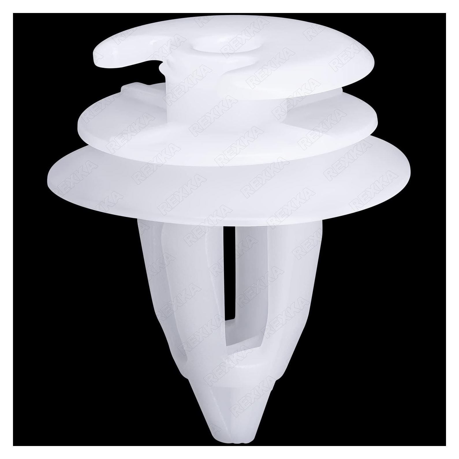 Clips de Panel de Puerta Rexka 50pcs Nylon Blanco BMW