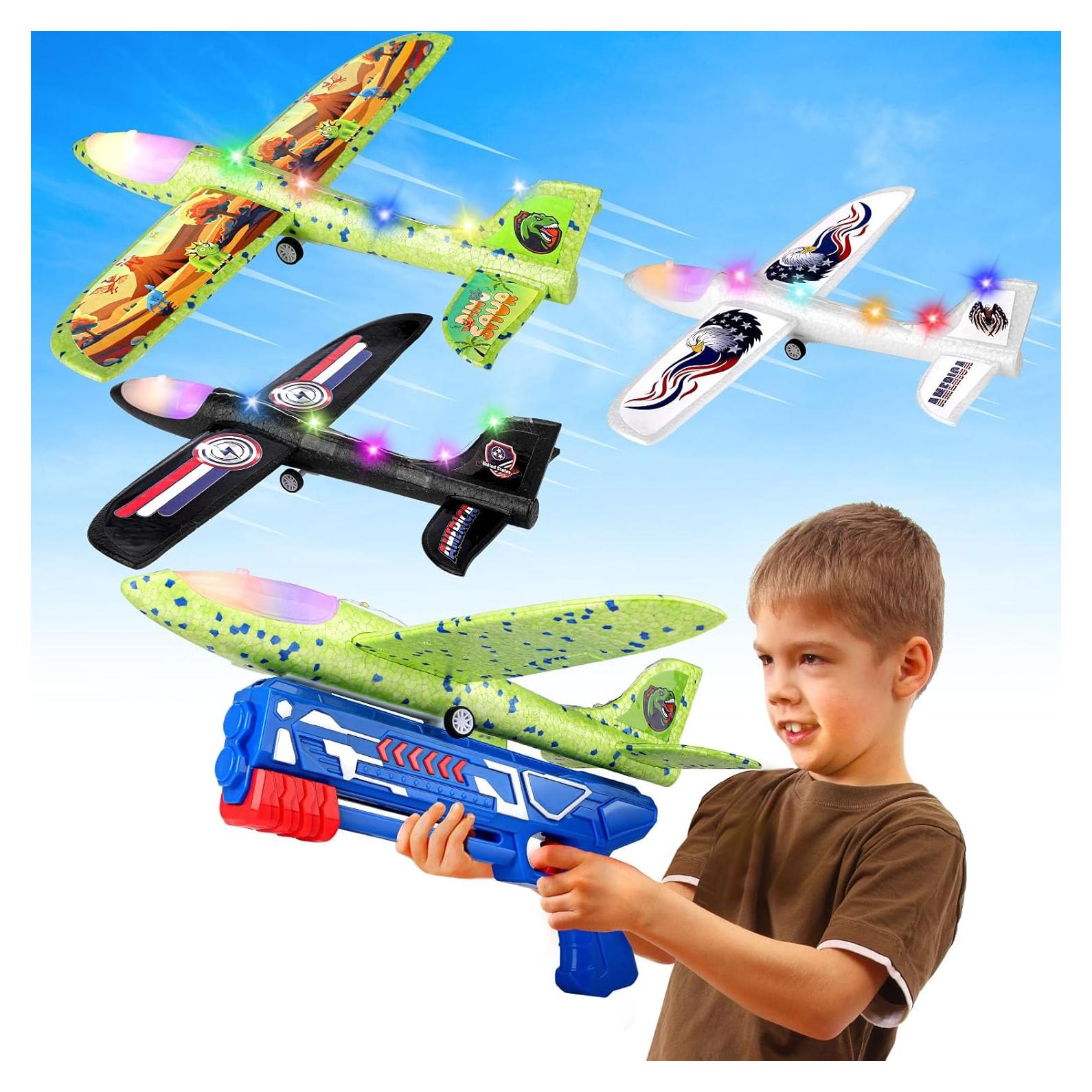 Paquete de 3 Juguetes Lanzadores de Aviones Onysurui 14.94m