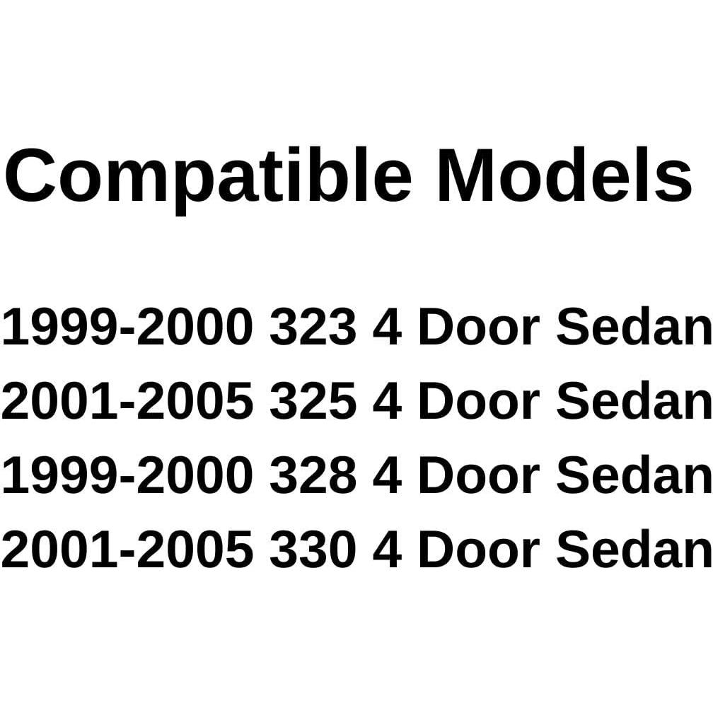 Cristal Ventana Puerta Trasera Izquierda BMW 323i 325i 328i 330i 1999-2005