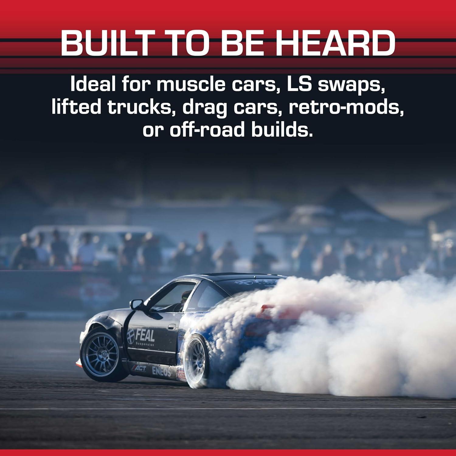 Silenciador Flowmaster Super 10 - 3" Entrada y Salida Central - Acero Inoxidable