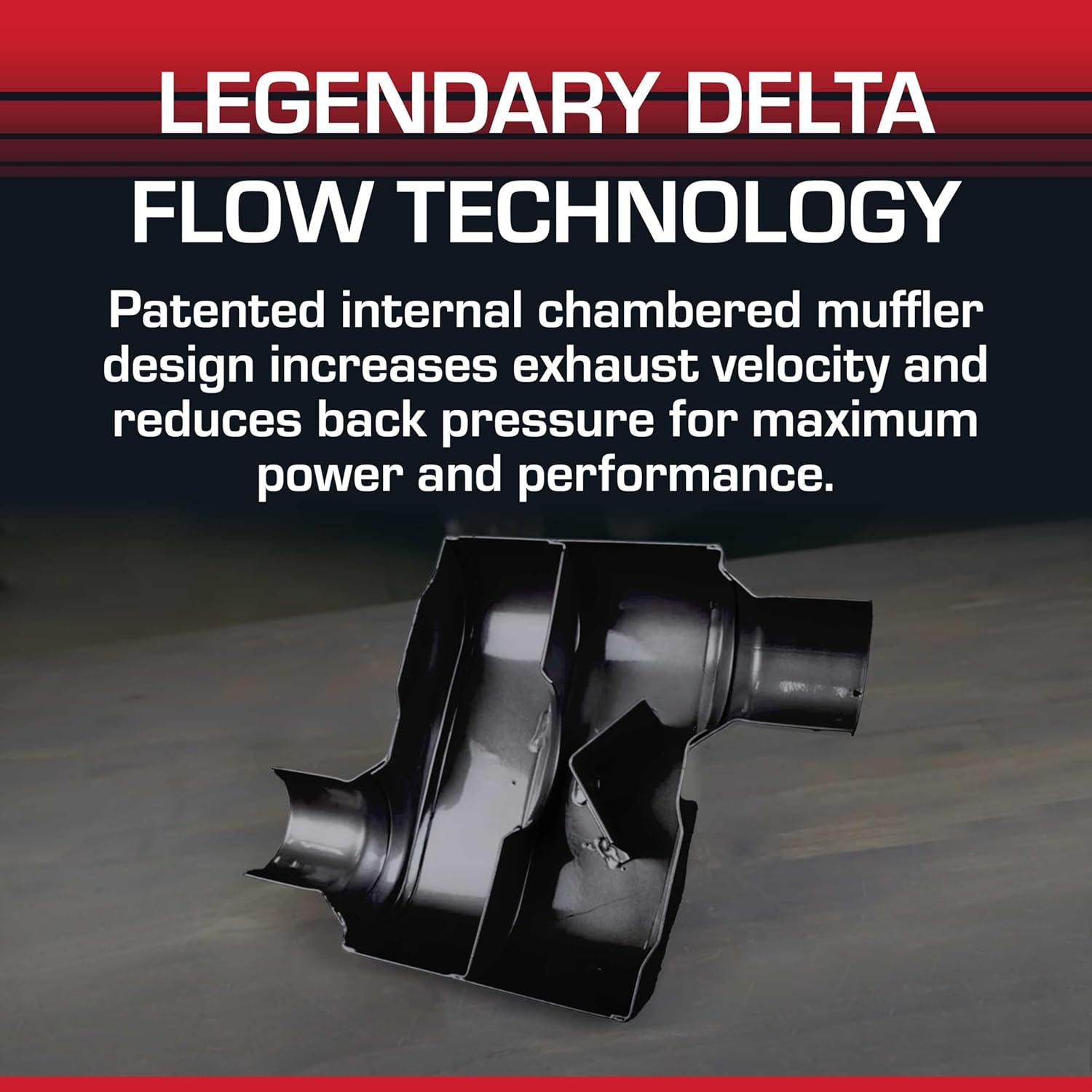 Silenciador Flowmaster Super 10 - 3" Entrada y Salida Central - Acero Inoxidable