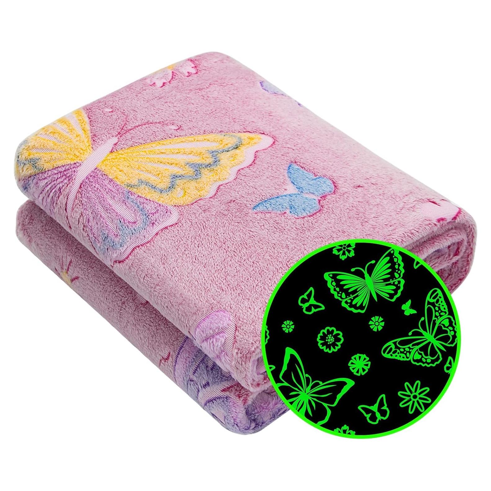 Manta Gitrat Mariposa Fluorescente 150x200 cm Suave