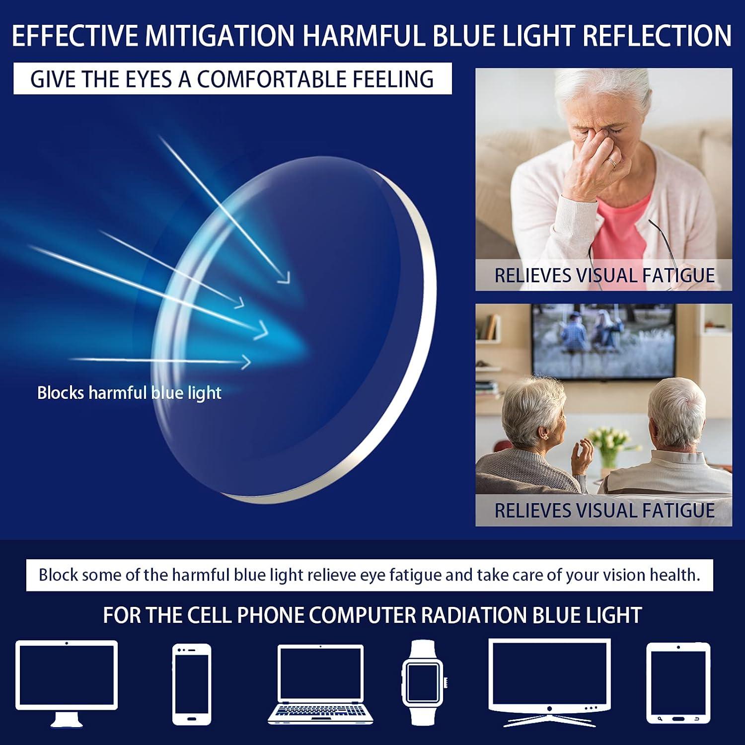 Paquete de 3 Gafas de Lectura Progresivas Anti Luz Azul 3.0