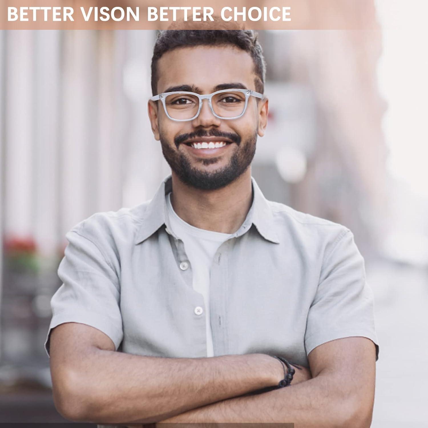 Paquete de 3 Gafas de Lectura Progresivas Anti Luz Azul 2.75