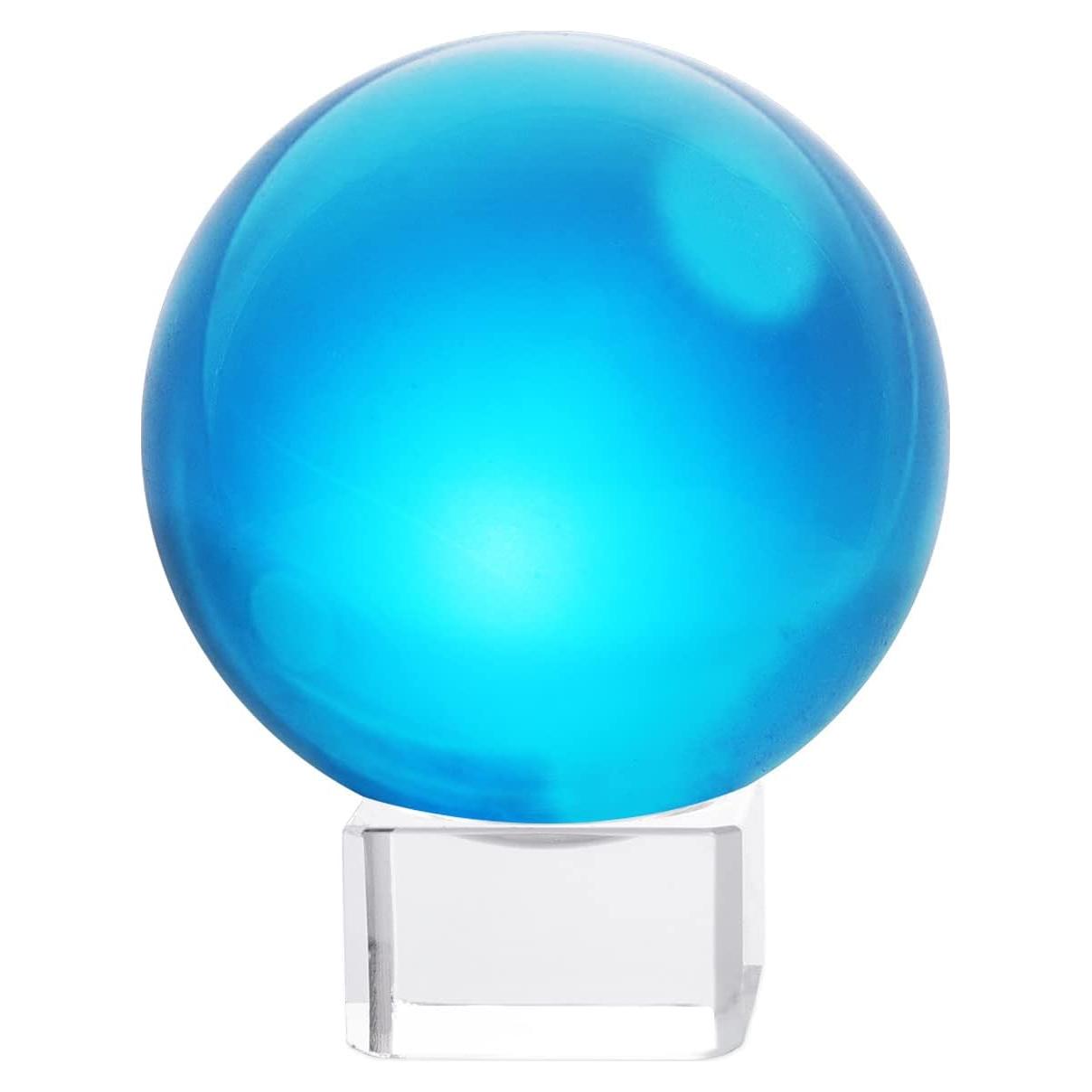 Bola de Cristal K9 60mm LONGWIN con Soporte Azul Lago