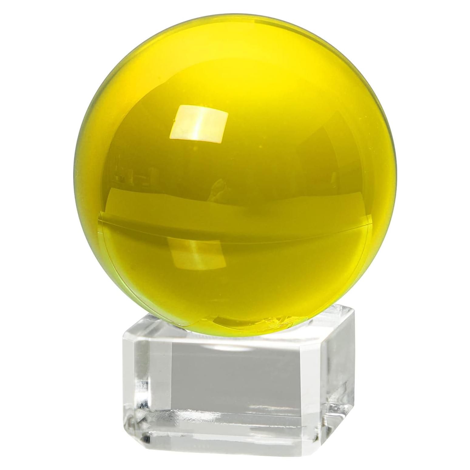 Bola de Cristal K9 LONGWIN 40mm Amarillo para Feng Shui