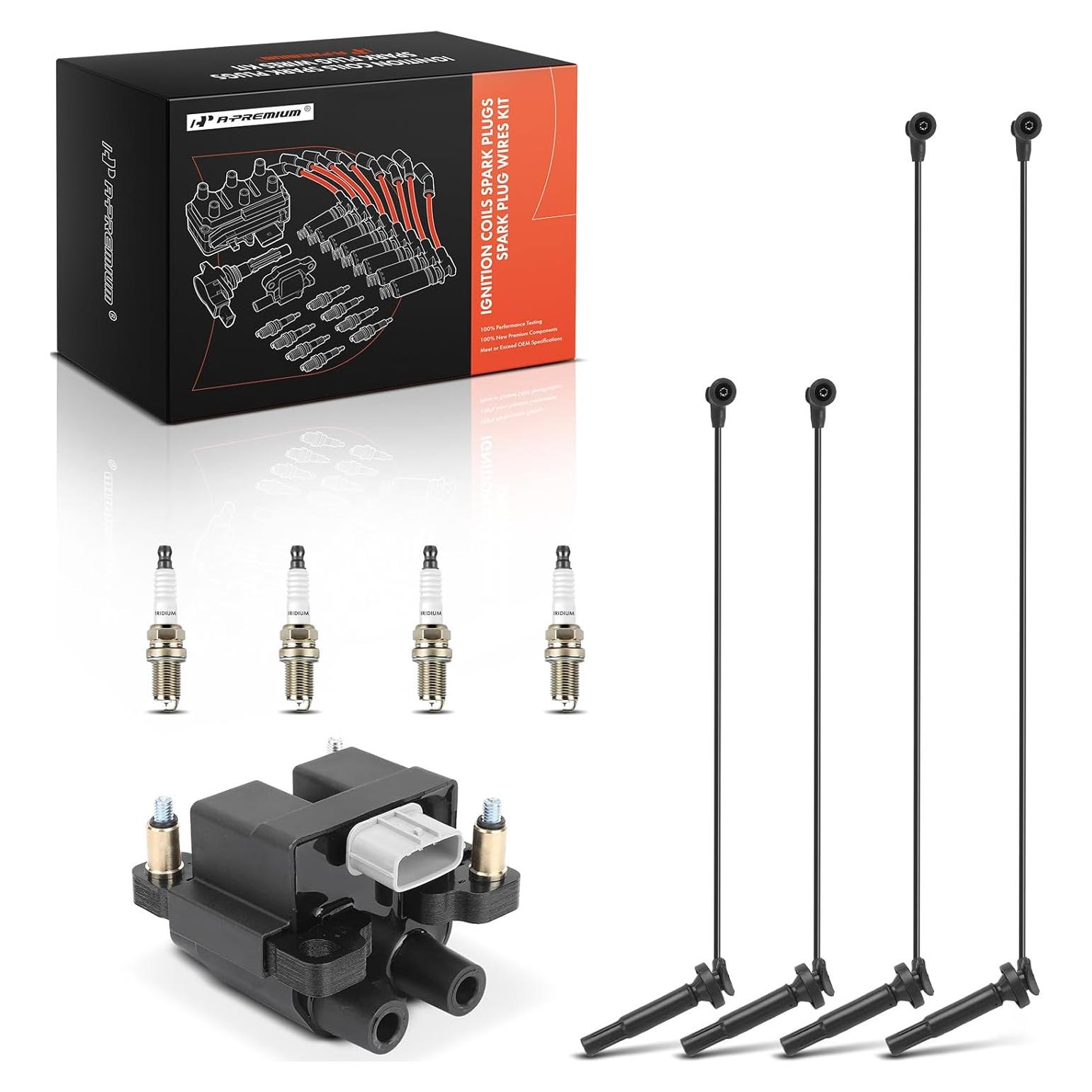 Bobina de Encendido A-Premium con 4 Cables y 4 Bujías Iridio Subaru