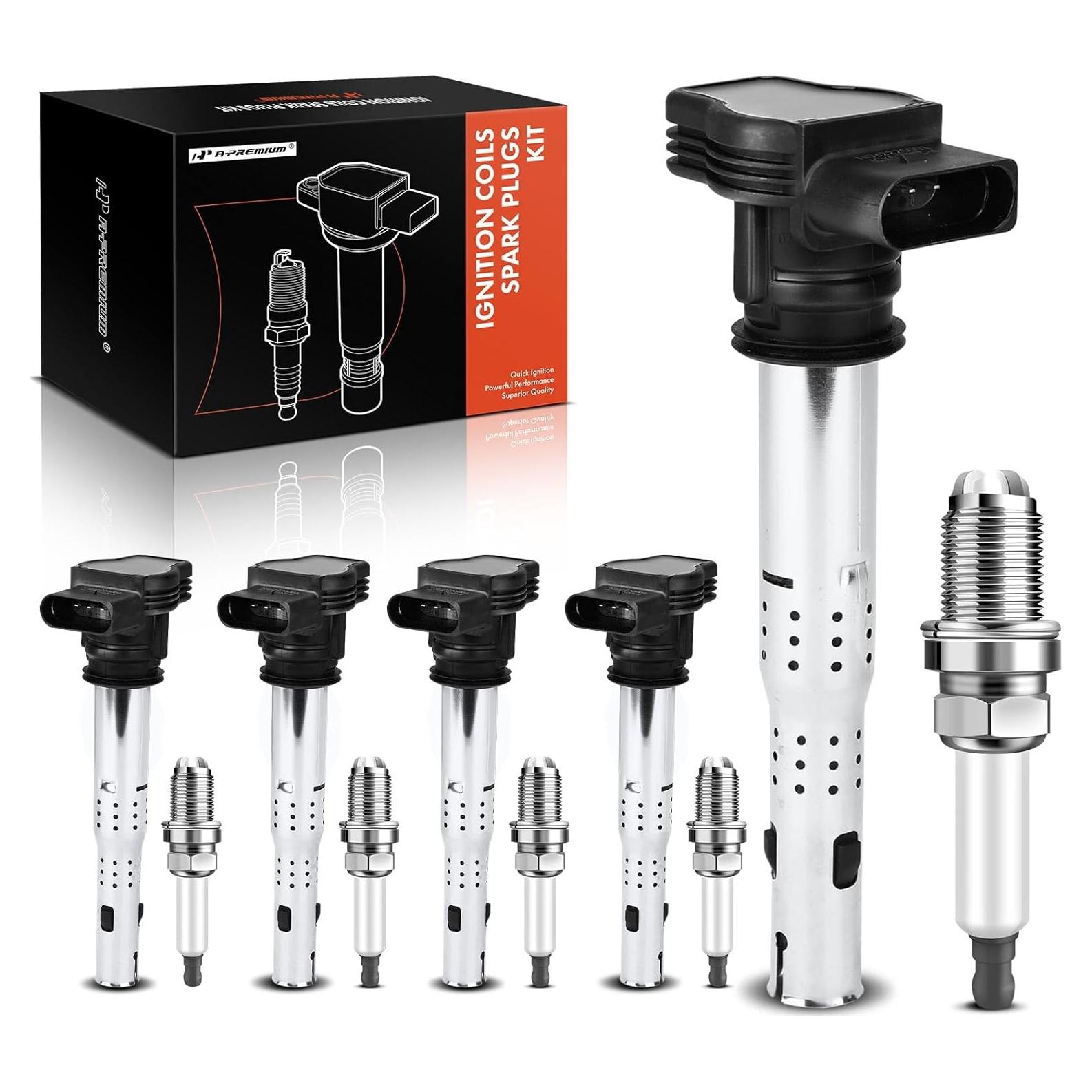 Conjunto A-Premium de 5 Bobinas de Encendido y Bujías Iridio