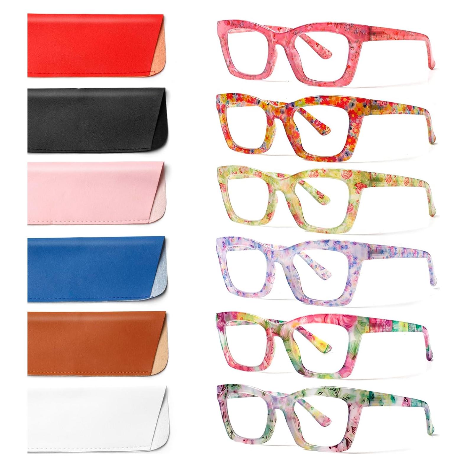 Paquete de 6 Gafas de Lectura ZOECENT con Bloqueo Luz Azul