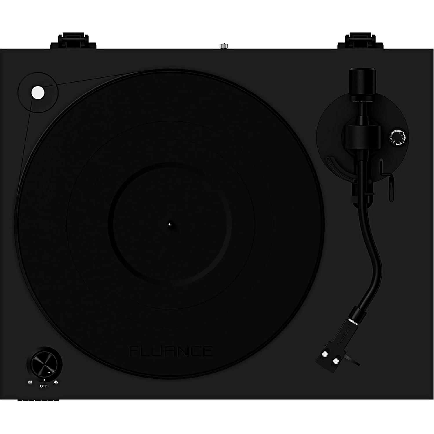 Tocadiscos Fluance RT84 Vinilo Ortofon 2M Blue Negro