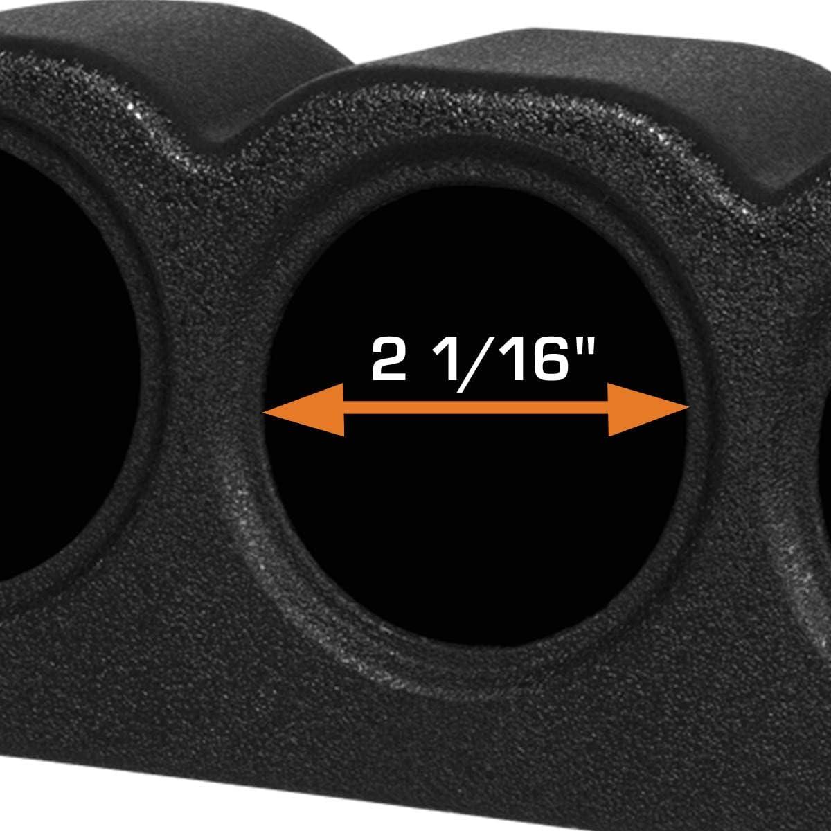 Soporte de Consola para 3 Medidores GlowShift - Universal Negro