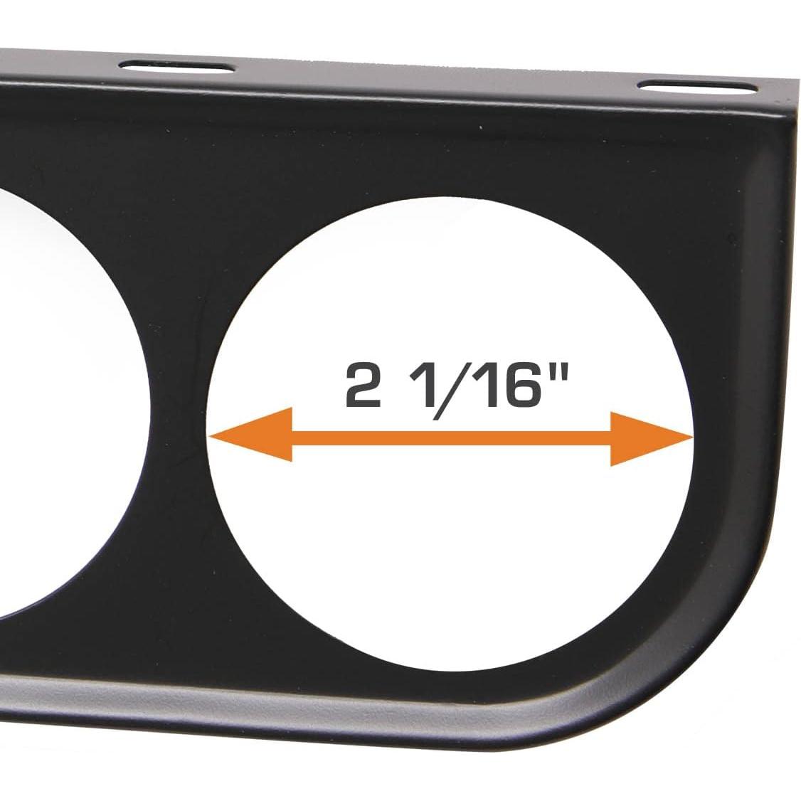 Soporte de Montaje Triple GlowShift Negro para 3 Medidores 52mm