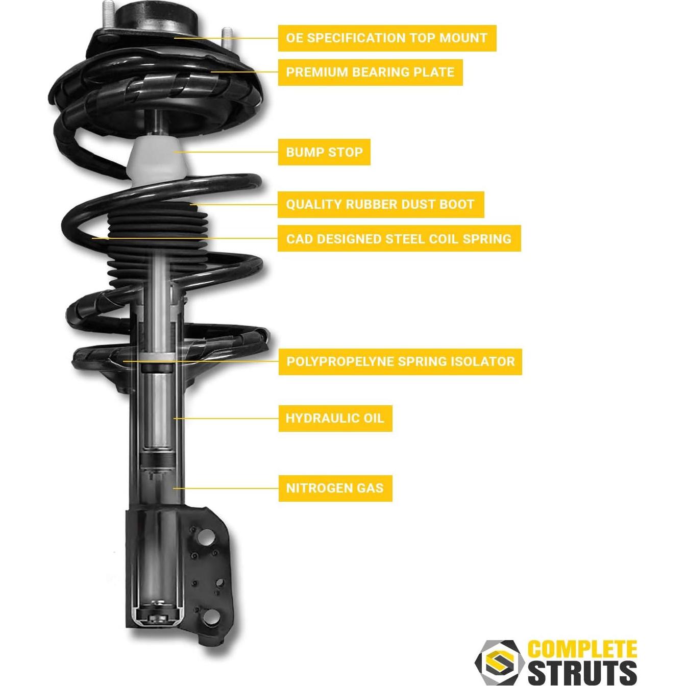 Ensambles de Estribos Completos Complete Struts para Lexus LS460 2007-2017