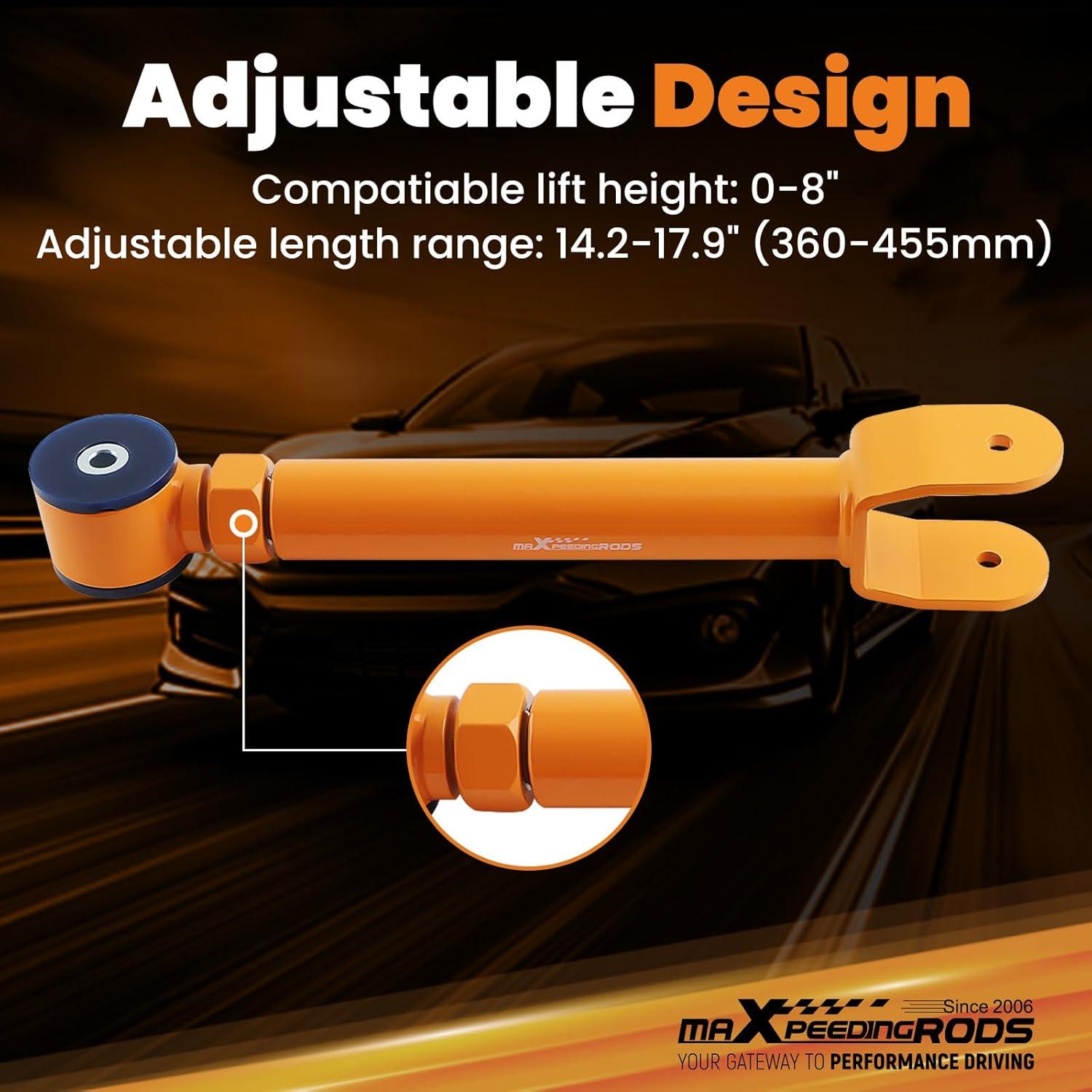 Brazos de Control Superiores Ajustables maXpeedingrods para Jeep