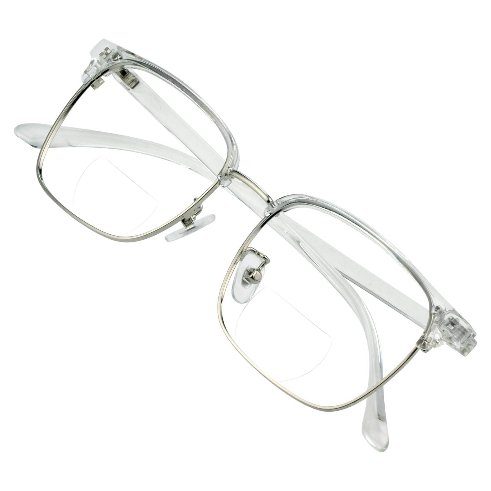 Gafas Bifocales VisionGlobal 1.75x Cuadradas con Luz Azul