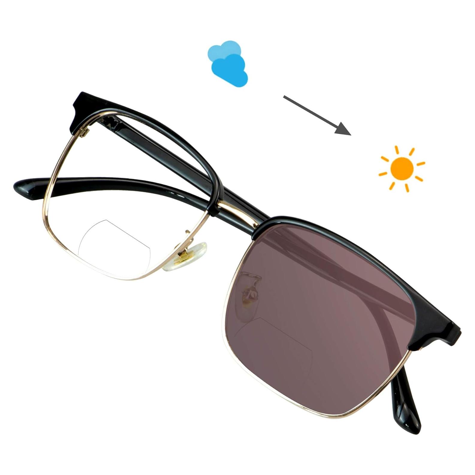 Gafas Bifocales VisionGlobal Retro Cuadradas con Protección UV