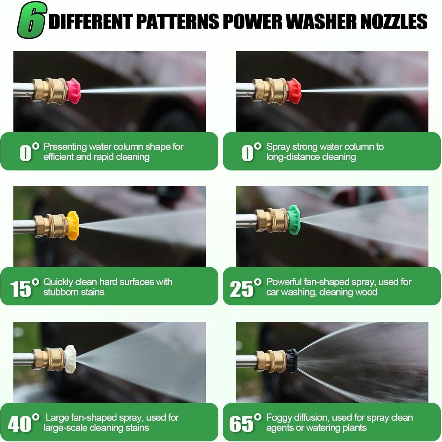 Lanza de Lavadora a Presión JERUIFOX 9 PIES 10 Varas Acero Inoxidable