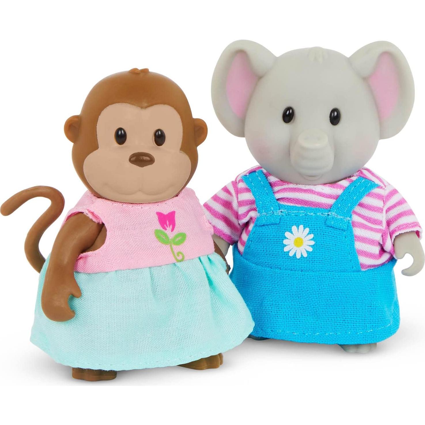 Li'l Woodzeez Set de Amigos Jungla 4 Figuras Animales