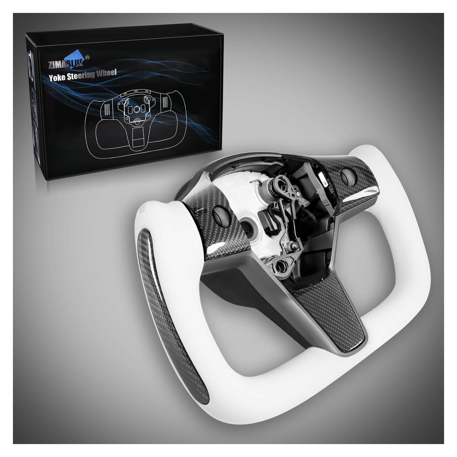 Volante Calentado ZIMABLUE para Tesla Model 3/Y 2017-2024