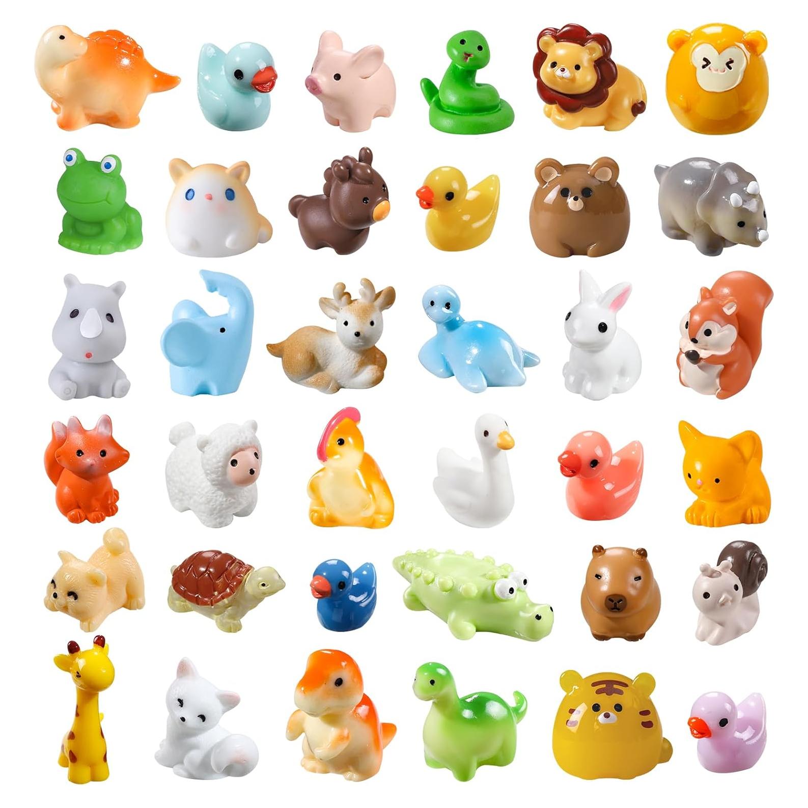 40 Figuras de Animales Miniatura DIYDEC para Jardín y Manualidades